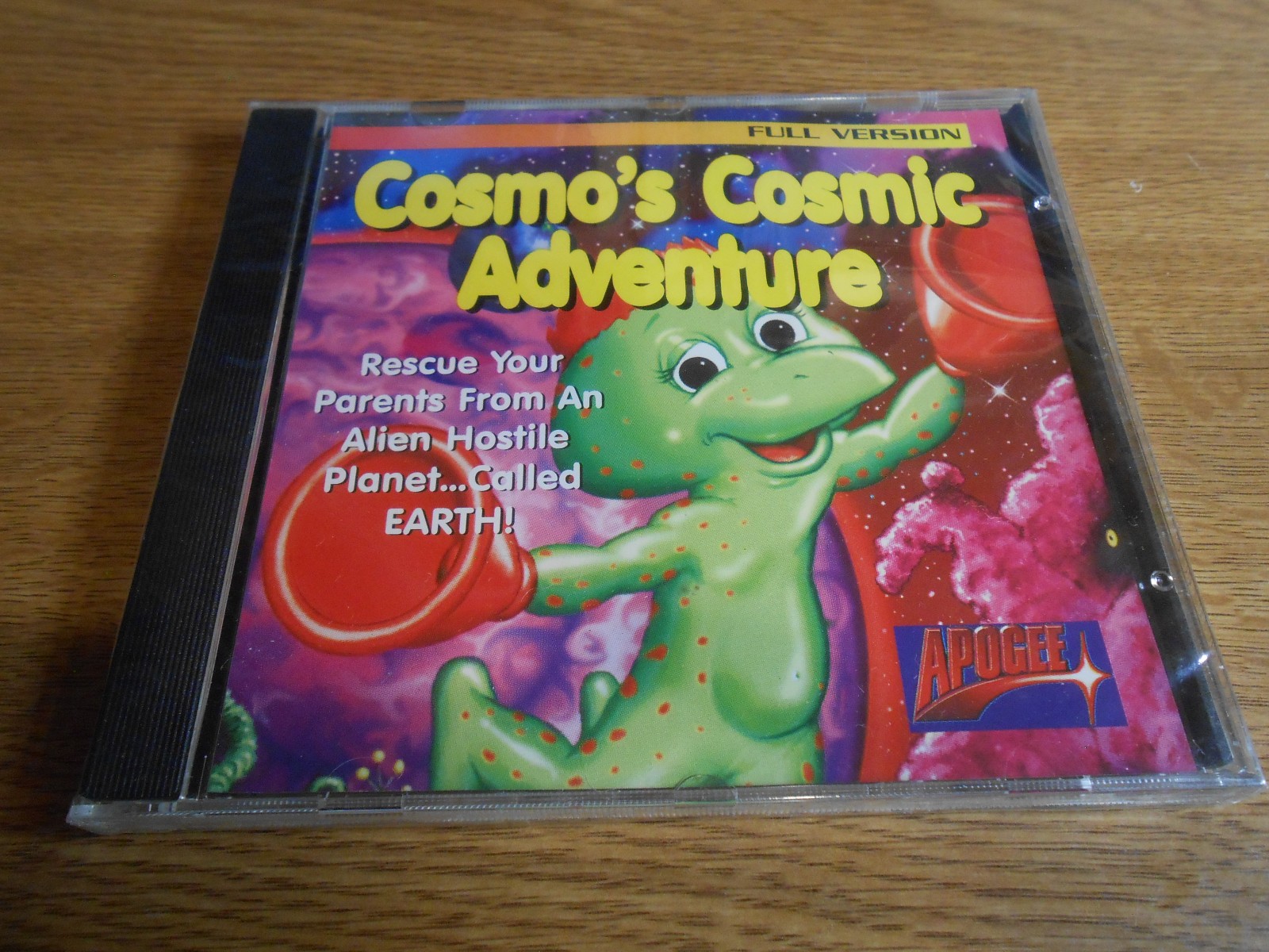 COSMO'S COSMIC ADVENTURE Vintage PC CD-ROM Game Full Version Apogee 1994 NEW