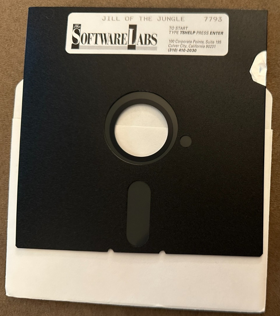 Vintage Software Labs Game - Jill of the Jungle - 5.25
