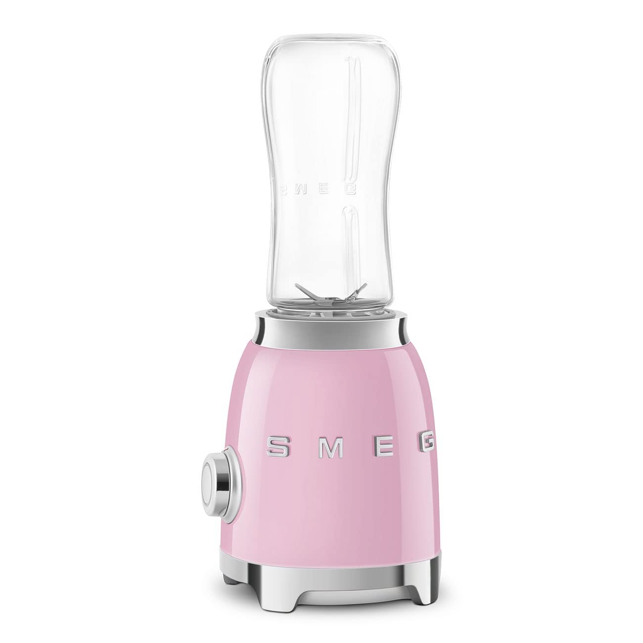 SMEG 50\'s Retro Style Personal Blender with Backlit Knob and Two Medium, Pink