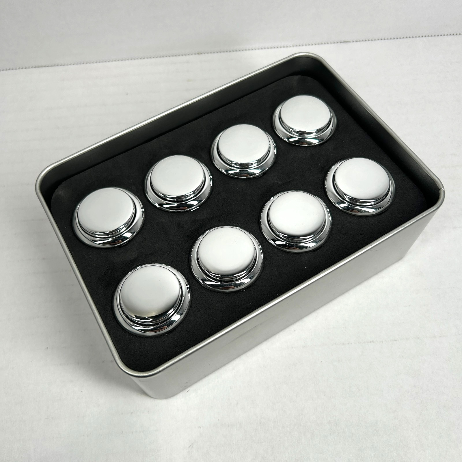 Qanba Gravity KS 30mm Silent Snap-In Arcade Fight Stick Buttons Metallic Silver