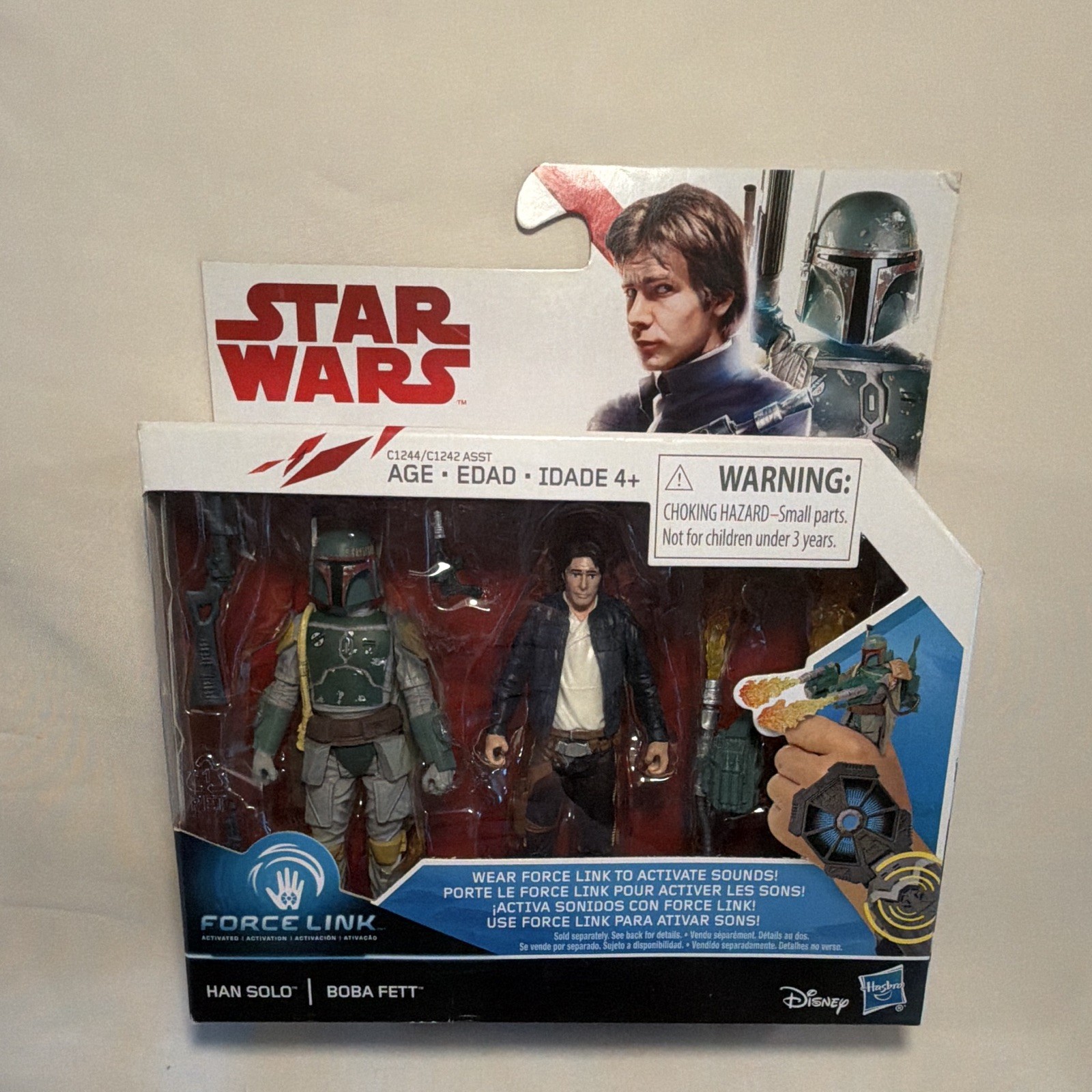 Hasbro Star Wars Force Link Han Solo & Boba Fett Figures Set 2016