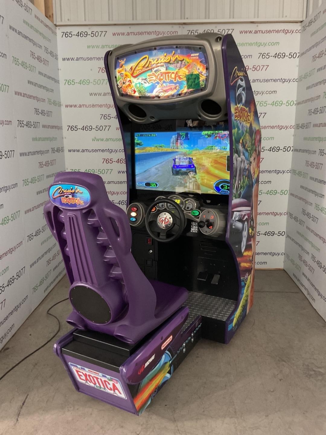 Cruis\'N Exotica by Midway COIN-OP Sit-Down Driving Arcade Video Game