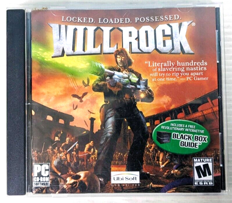 Will Rock PC CD-ROM 1st Person Shooter Ubi Soft Jewel Case Windows XP 2003