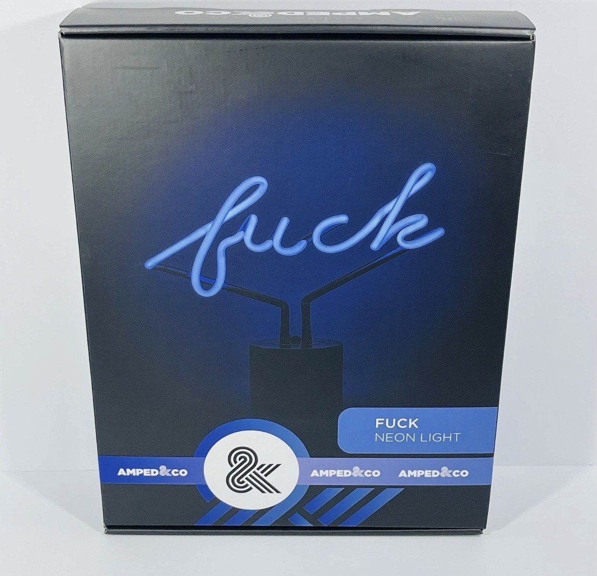 New In Box Amped & CO Tabletop Neon Spell-Out “Fvck” Light