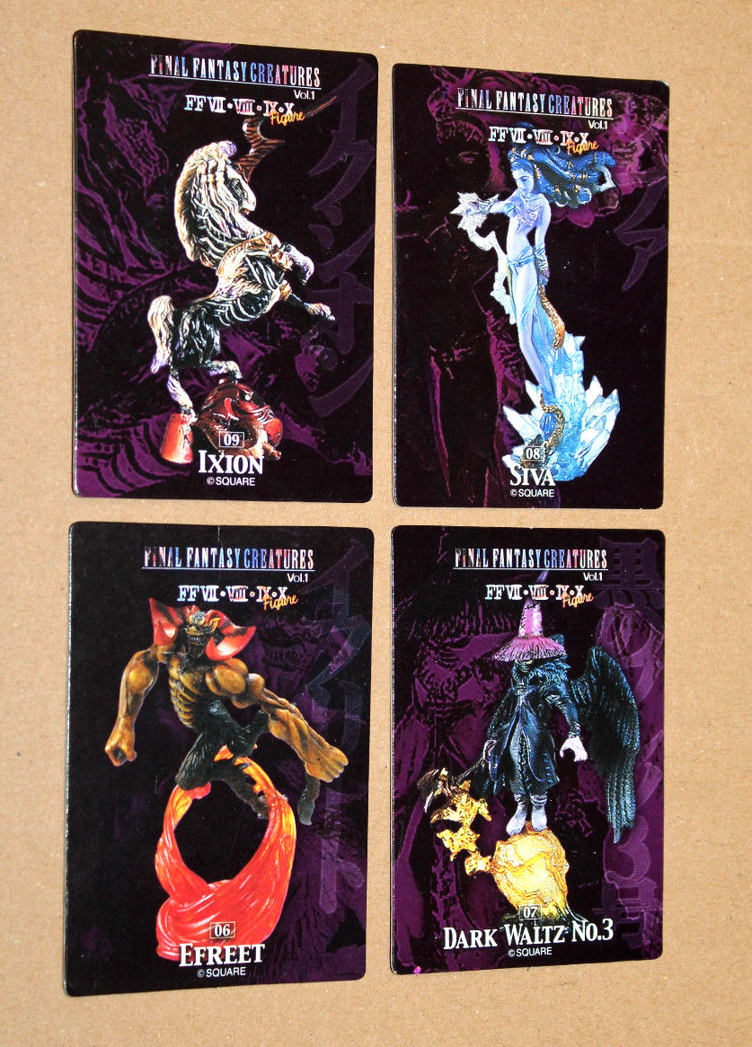 Final Fantasy Creatures VII XIII IX X Cards Ixion Shiva Ifrit Dark Waltz No.3 