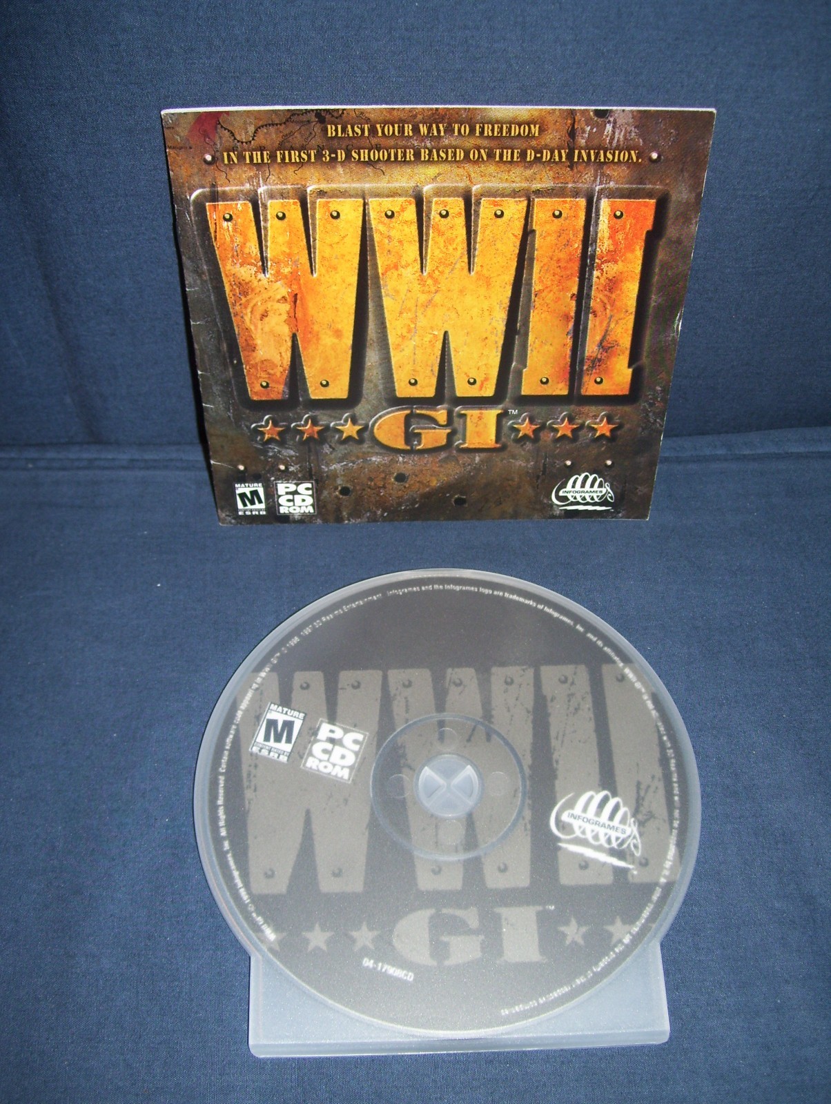 WW II GI PC CD-Rom Game 1999 Used Tested and Working
