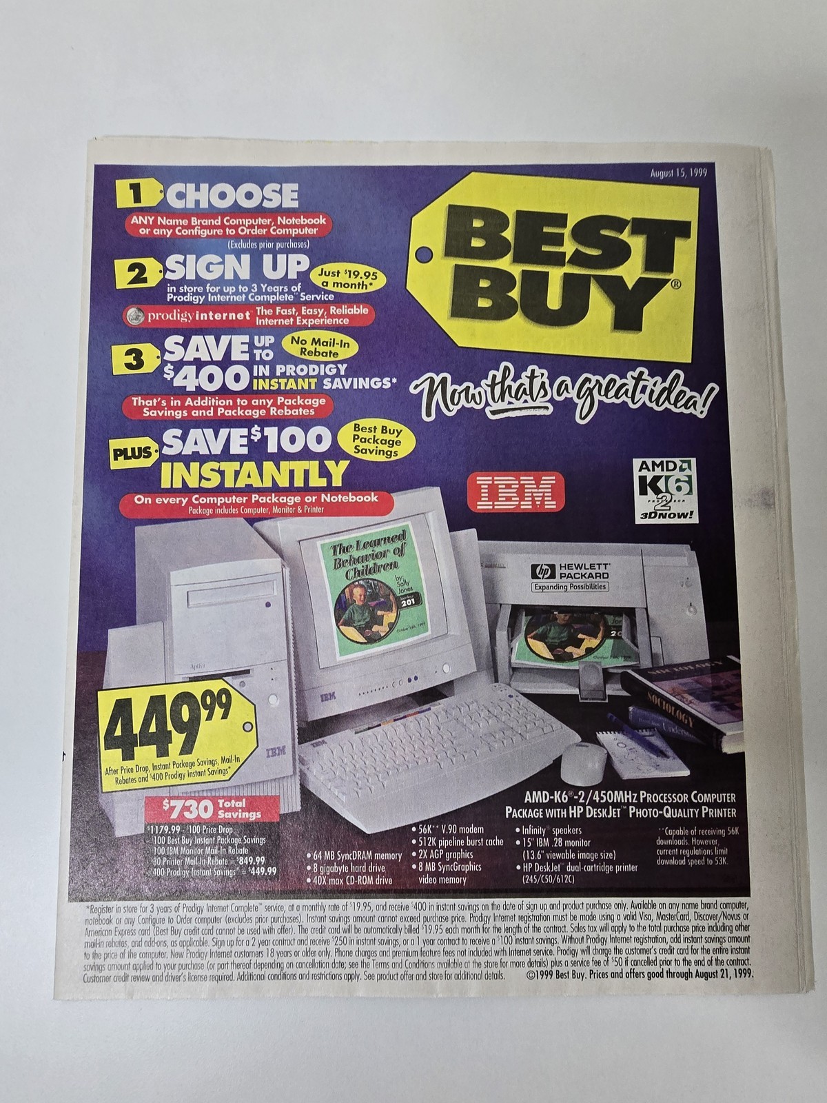 Vintage Best Buy August 15 1999 Catalog Sega Dreamcast Preorder 9/9/99 N64
