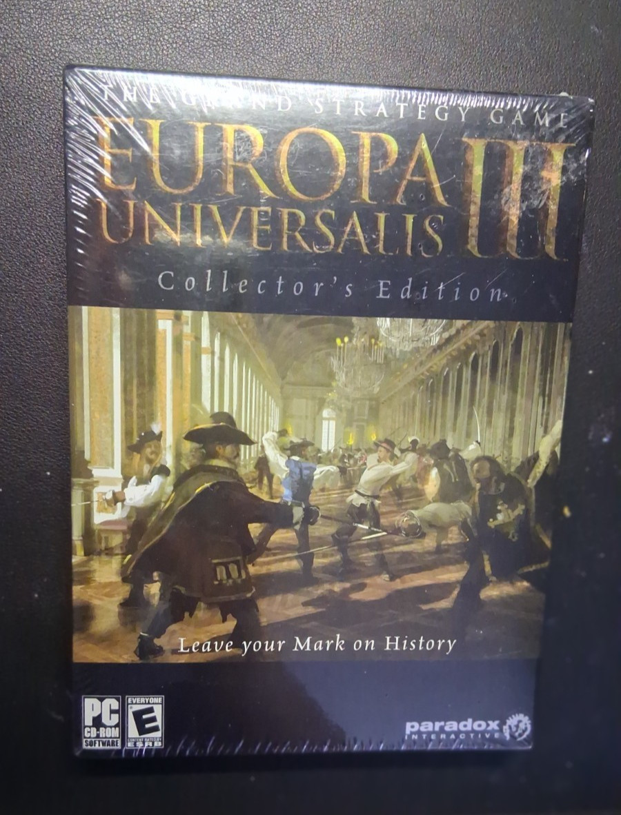 Europa Universalis III 3 Collector's Edition (PC CD-ROM, 2007) FACTORY SEALED