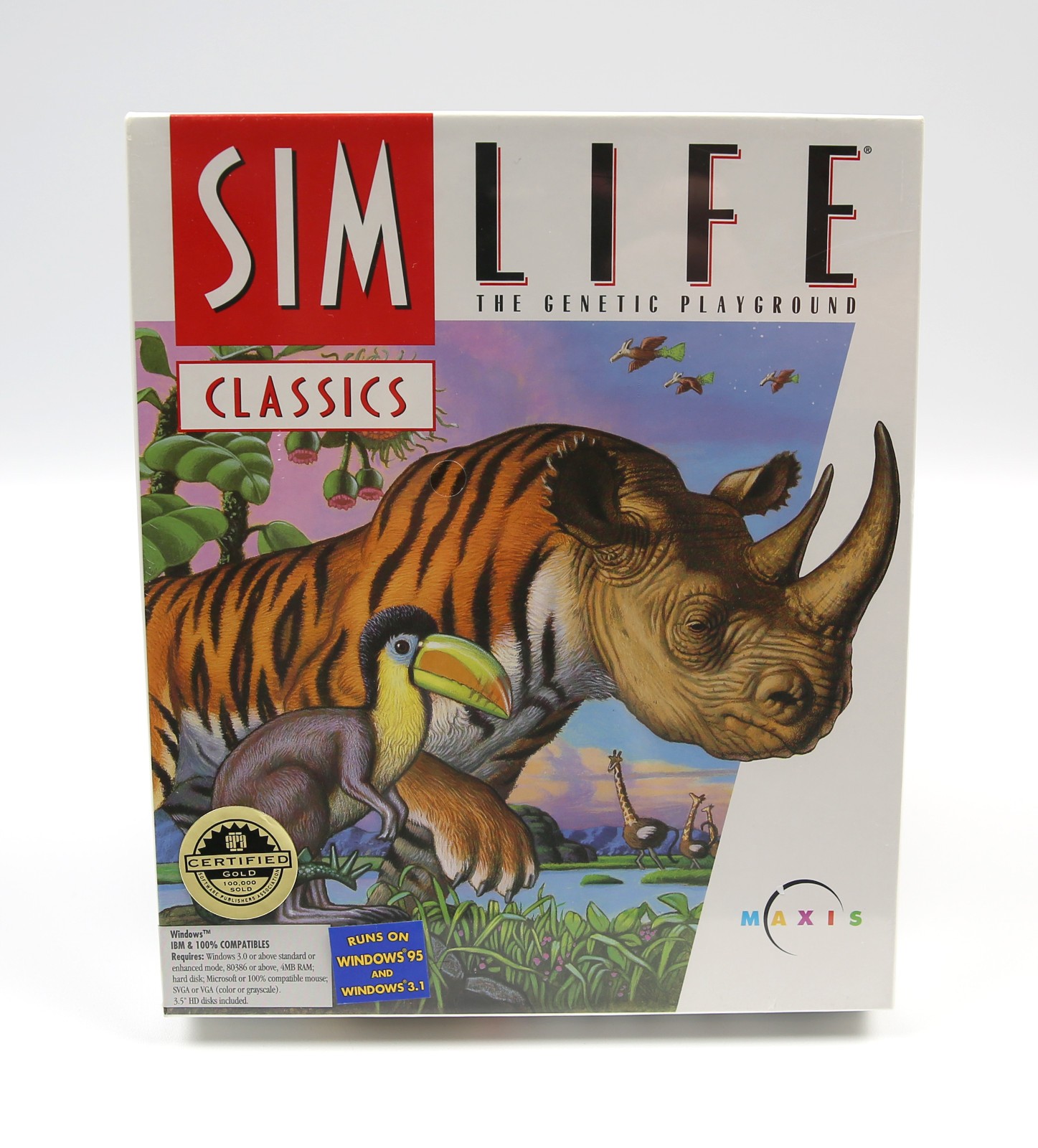 SEALED 1992 SIM Life Maxis Big Box PC