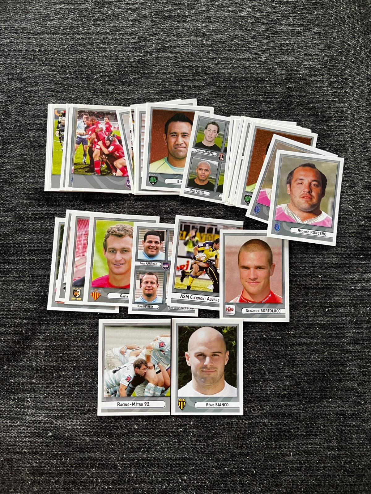 PANINI LOT 41 STICKERS RUGBY 2008 TOP 14 NO DOUBLES MINT RARE