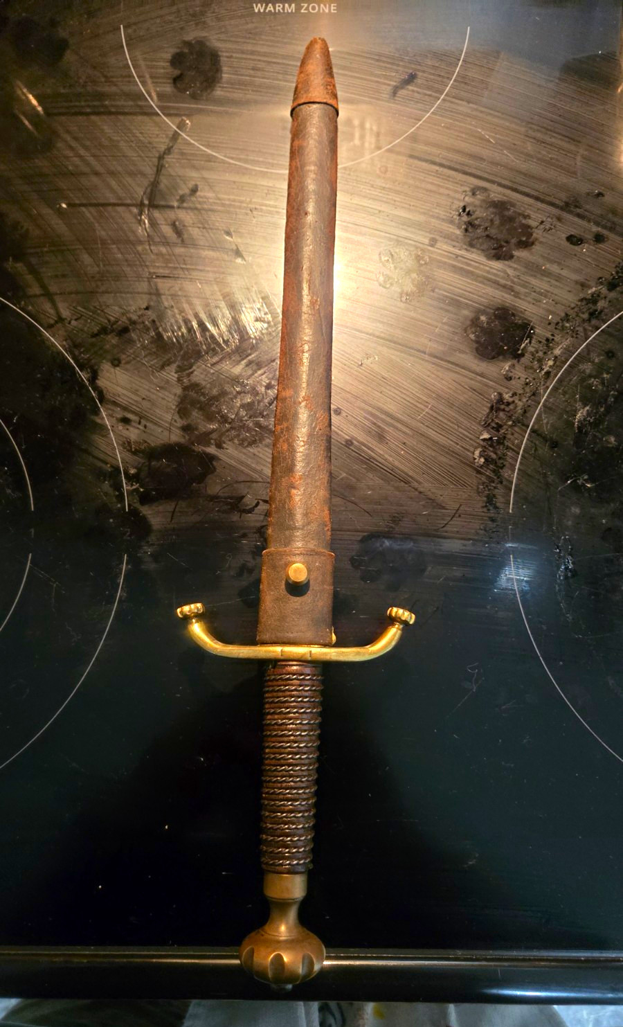 Antique 19th Century European Hunting Dagger Hirschfänger Hanger Sword