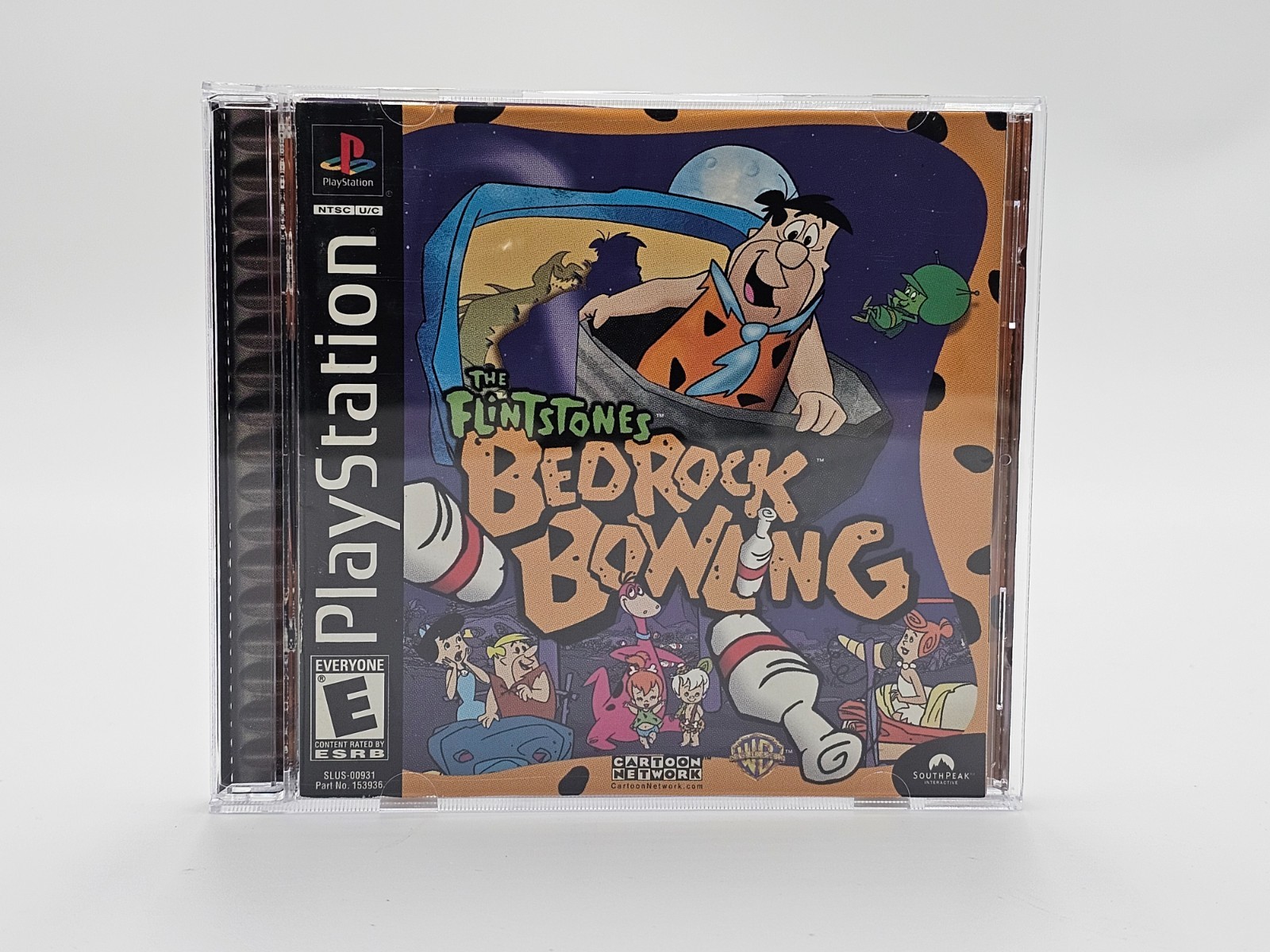Sony Playstation 1 PS1 The Flintstones Bedrock Bowling CIB Cleaned & Tested