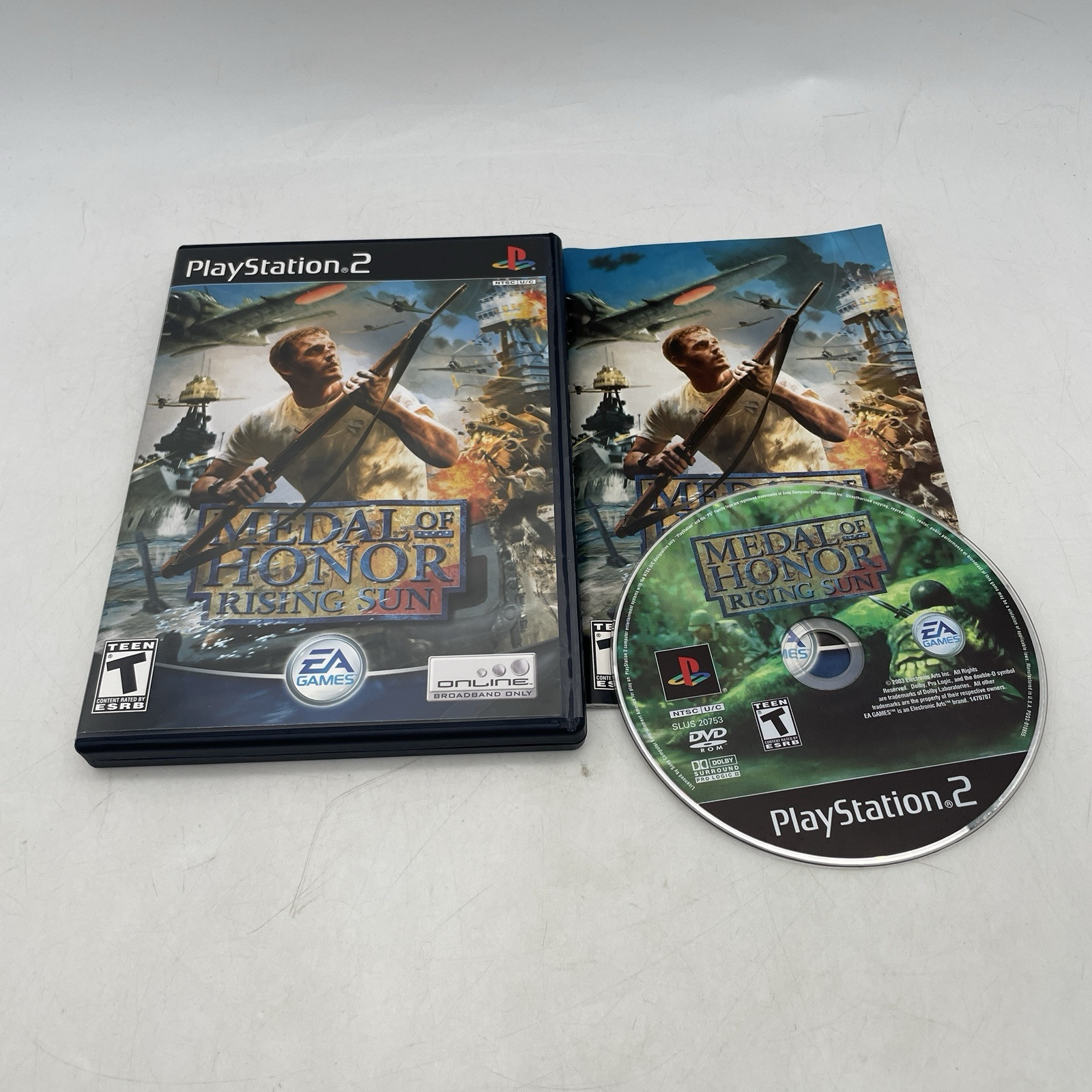Medal of Honor Rising Sun PS2 PlayStation 2 Complete W/ Manual CIB Tested