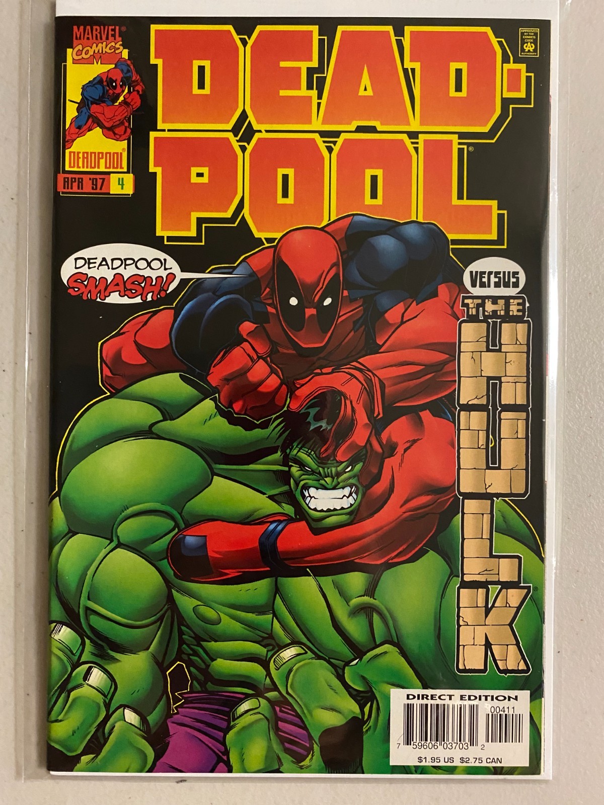 Deadpool #4 direct Deadpool vs. Hulk 8.0 (1997)