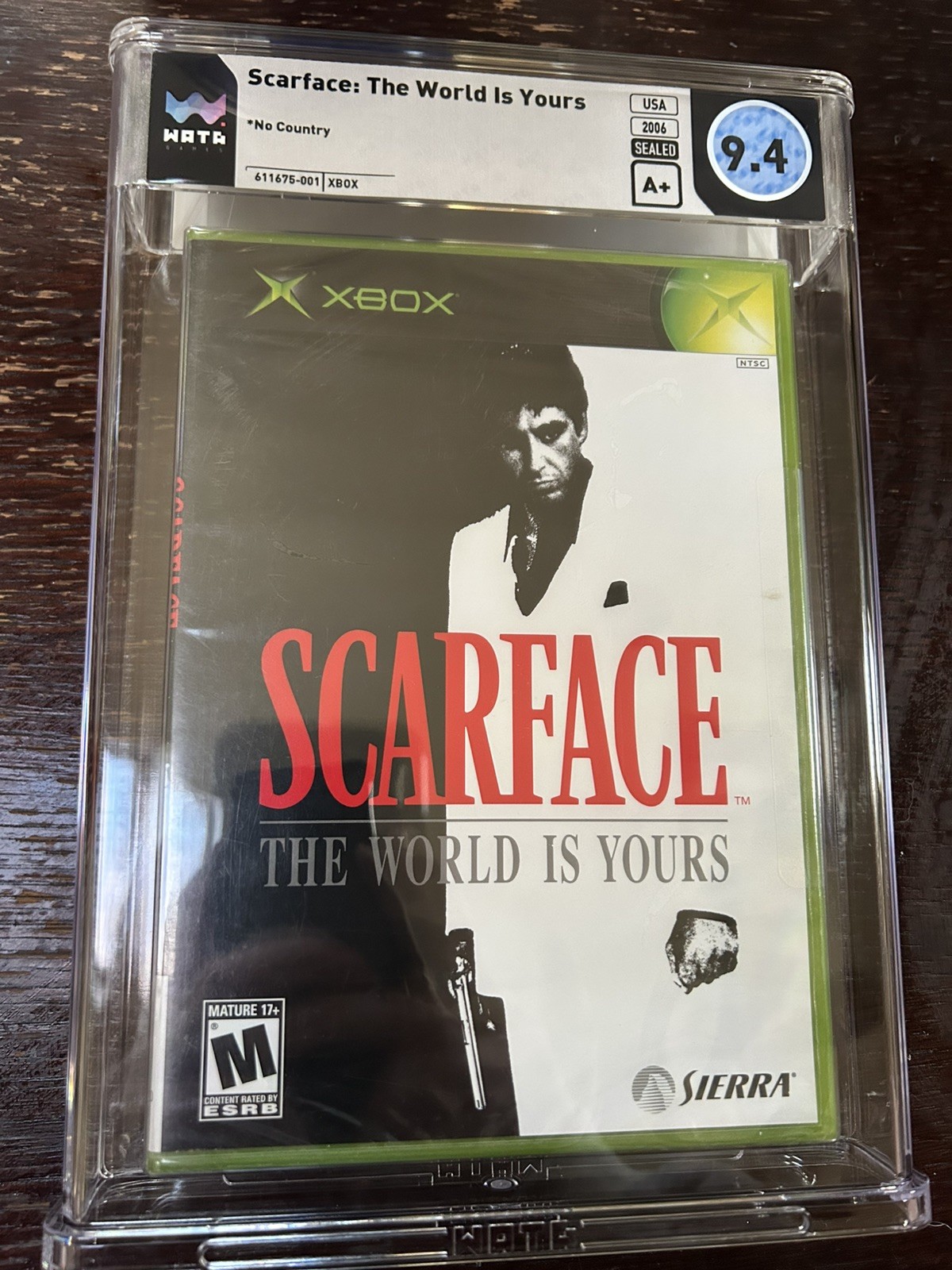 Scarface: The World is Yours • WATA/PSA 9.4 A+ • Microsoft Xbox • Rare item