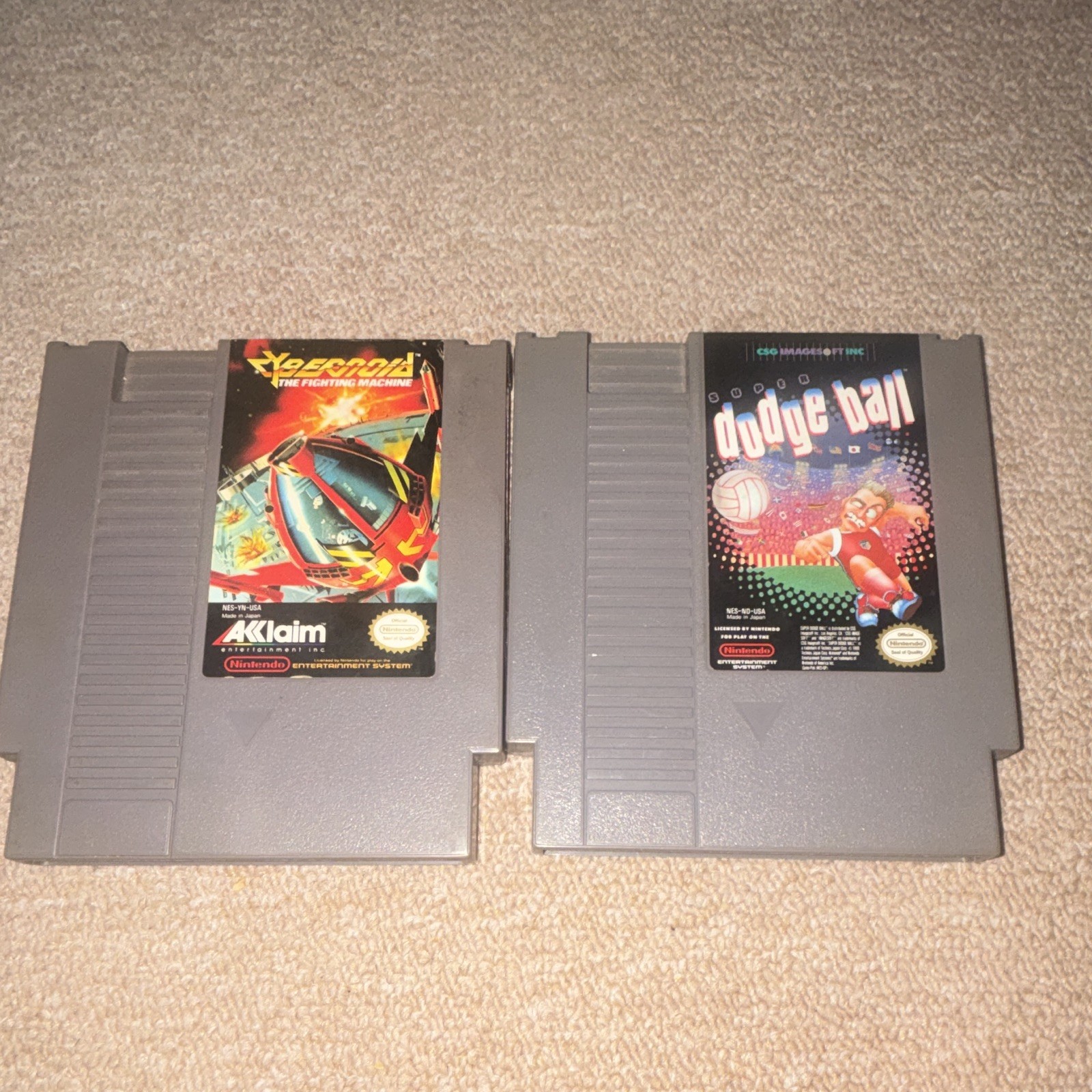 Cybernoid: The Fighting Machine + Dodge Ball Nintendo NES Lot 2 NTSC-U/C