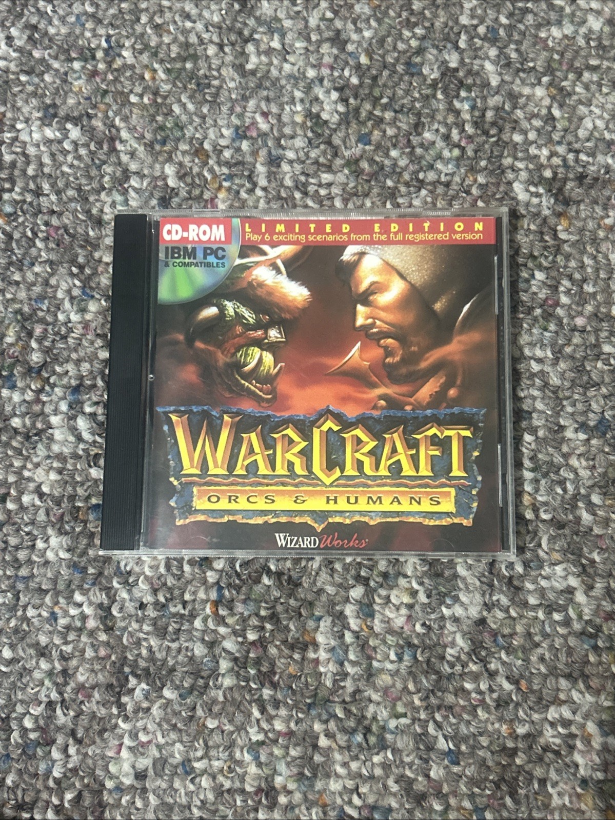 Blizzard Warcraft Orcs & Humans PC CD-ROM 1994 Limited Edition Very Good