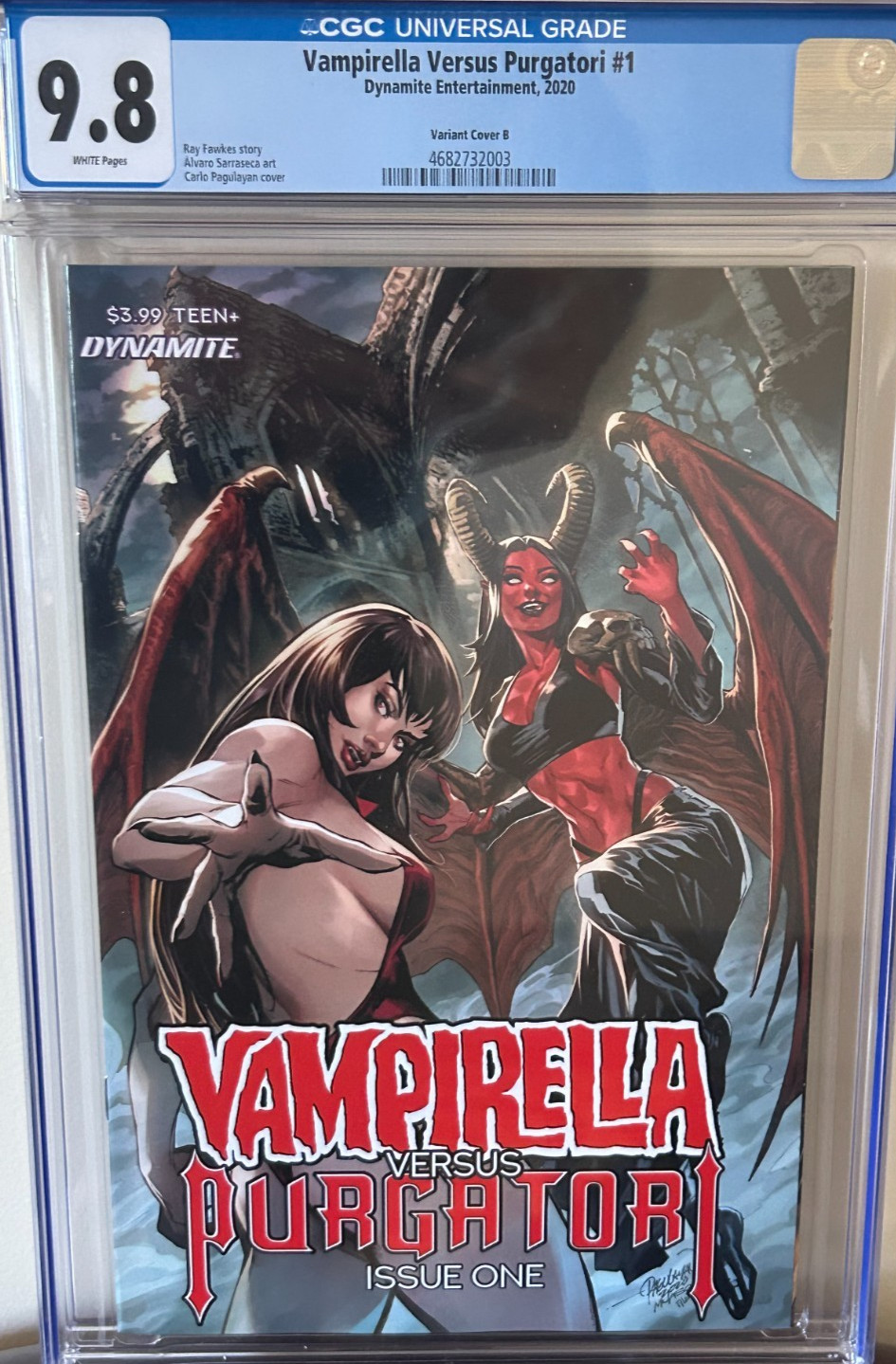 Vampirella Versus Purgatori #1 CGC 9.8  Pagulayan Variant (Dynamite 2021)