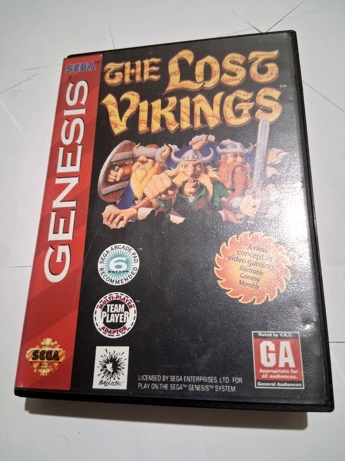 The Lost Vikings (Genesis, 1993) ~ CIB ~ Cleaned & Tested Strong