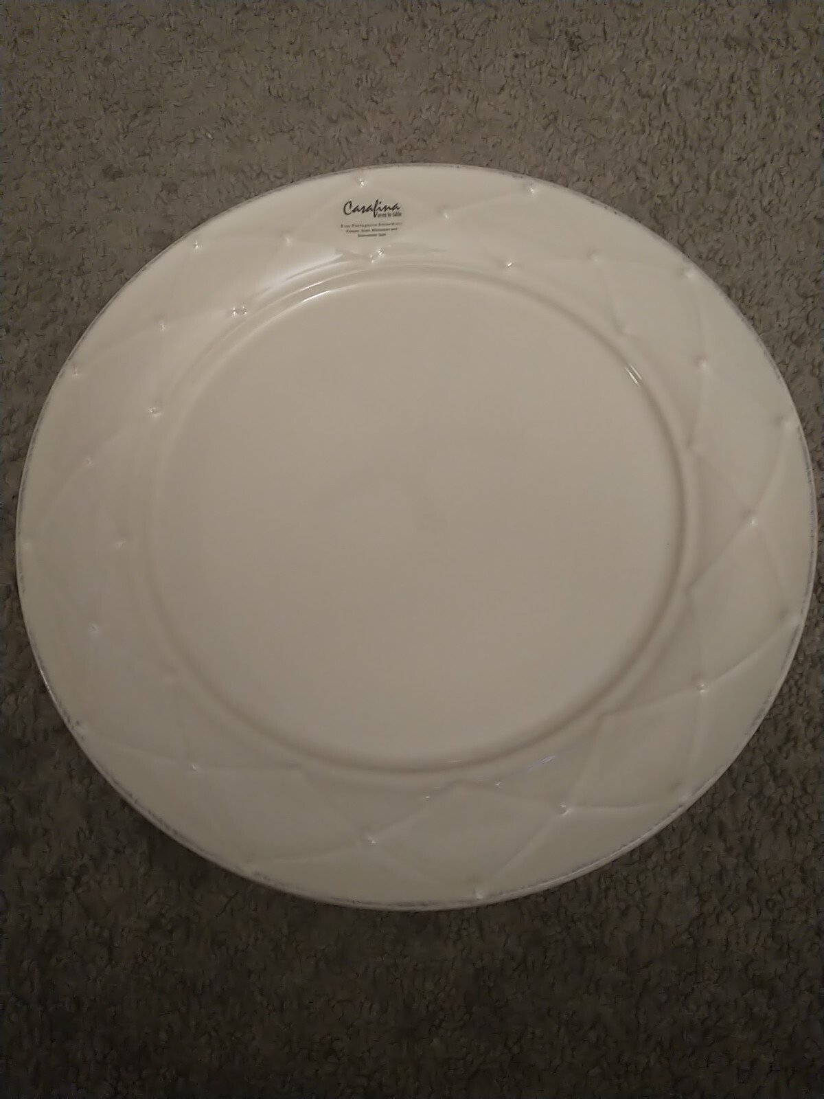 Casafina Meridian Cream Dinner Plate, New,  
