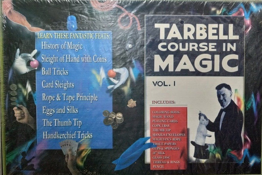 Tarbell Magic Tricks Set - Includes Volume 1 Book , Tricks, Accessories RARE