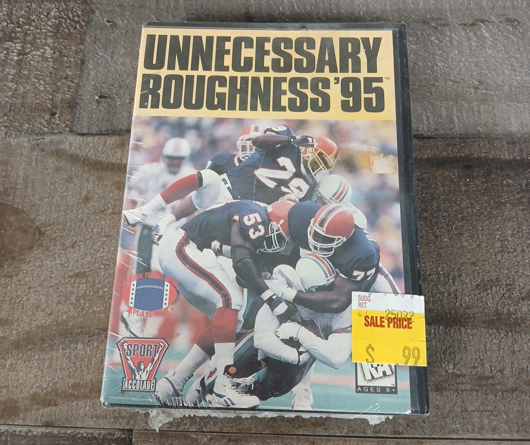 Unnecessary Roughness '95 Sega Genesis BRAND NEW SEALED