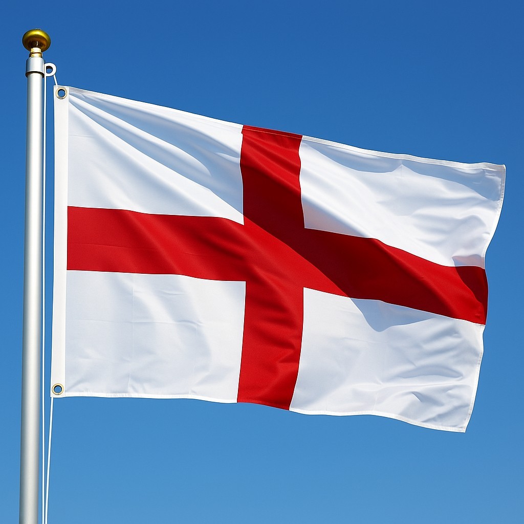 St George’s Cross England Flag Large 5ft x 3ft – English Sewn Premium Mod Reanac