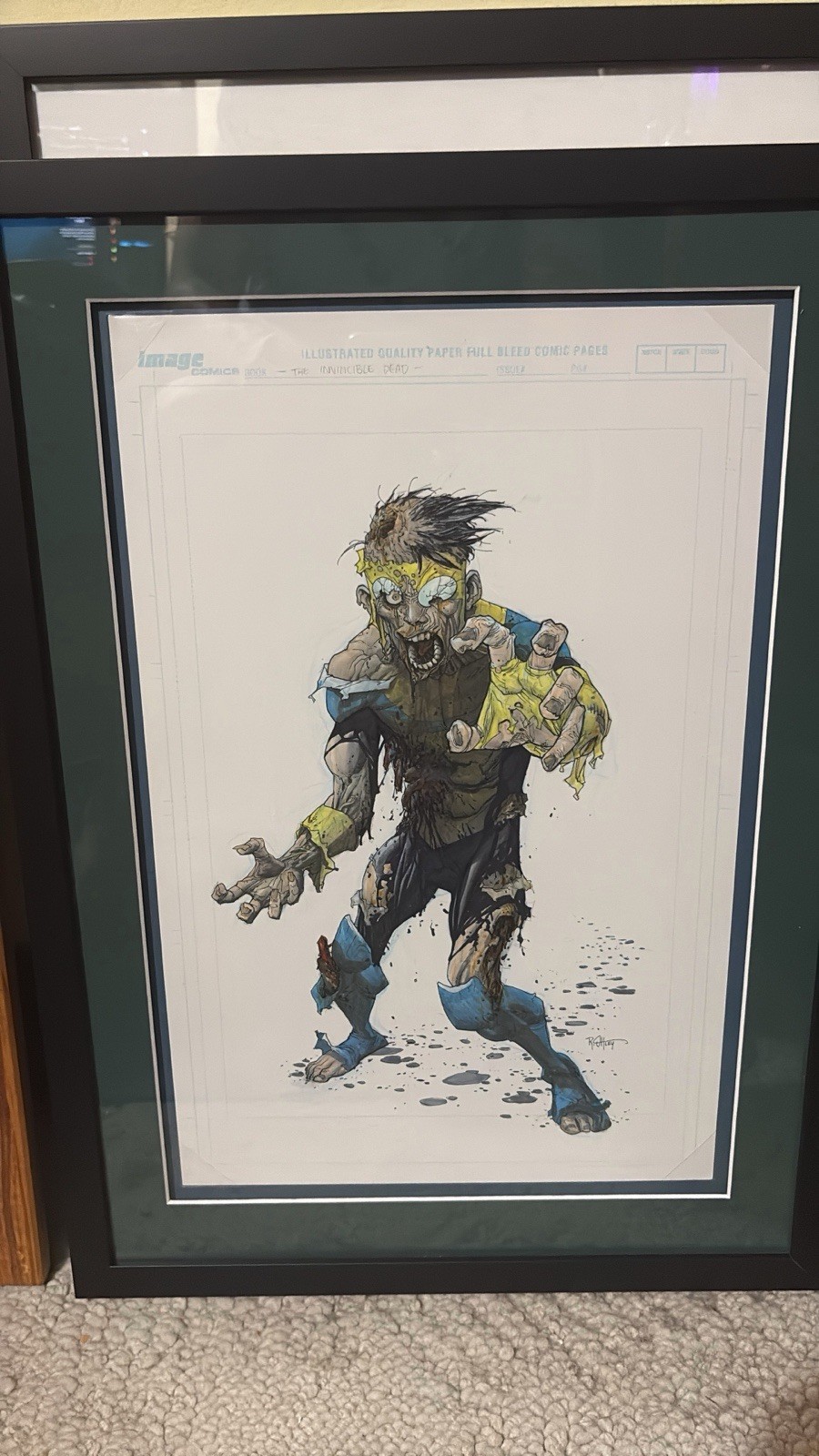 Ryan Ottley The Invincible Dead Original Art — Zombie Invincible Print Artwork