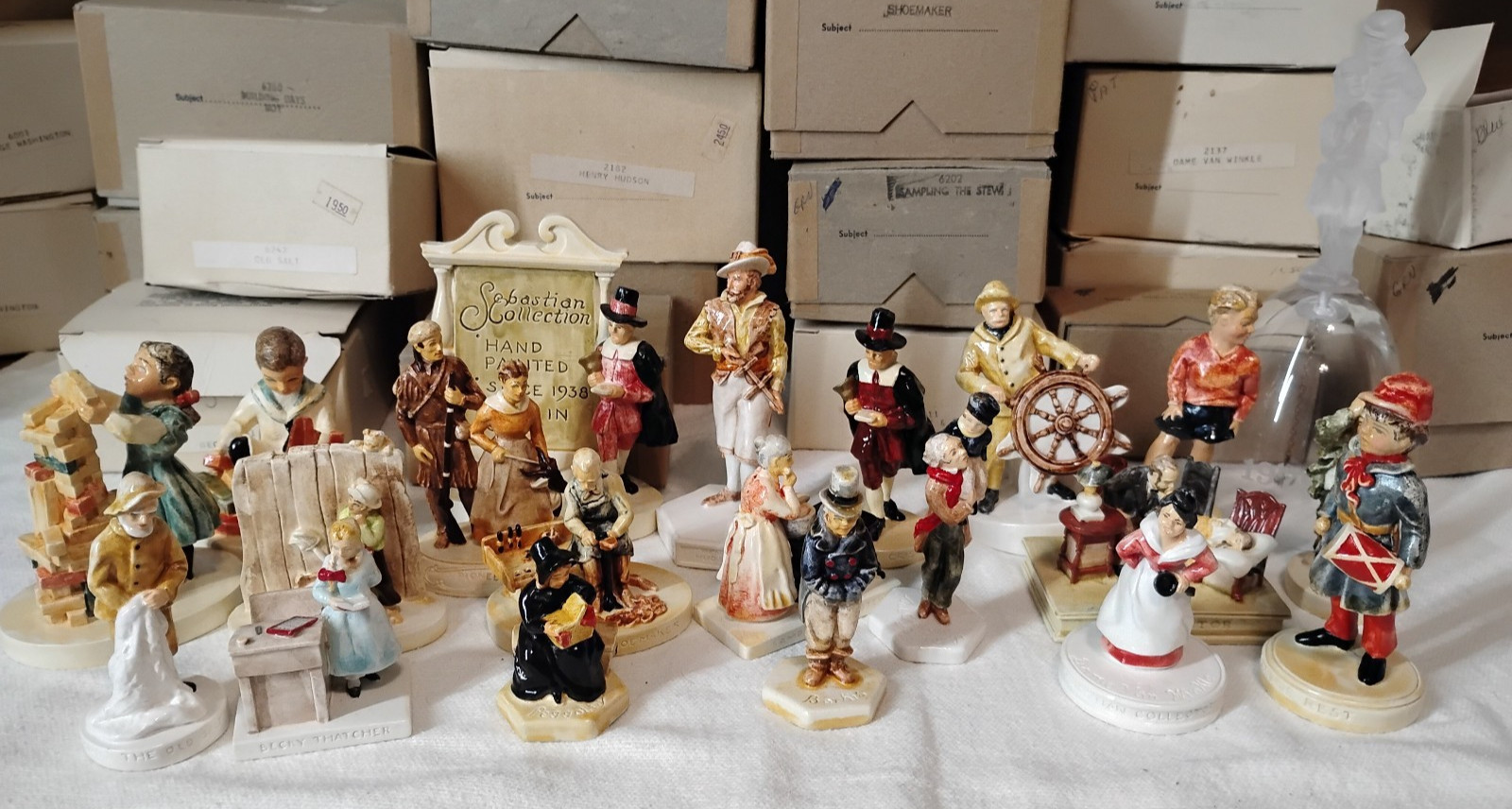 Lot of 21 - Sebastian Miniatures With Boxes - SEE PICTURES/DESCRIPTION HISTORIC