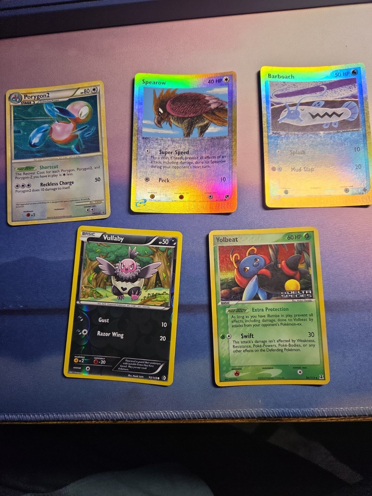 Pokémon Vintage Holo/Reverse H Lot – EX Era, Delta Species, HGSS Promo – 5 Cards