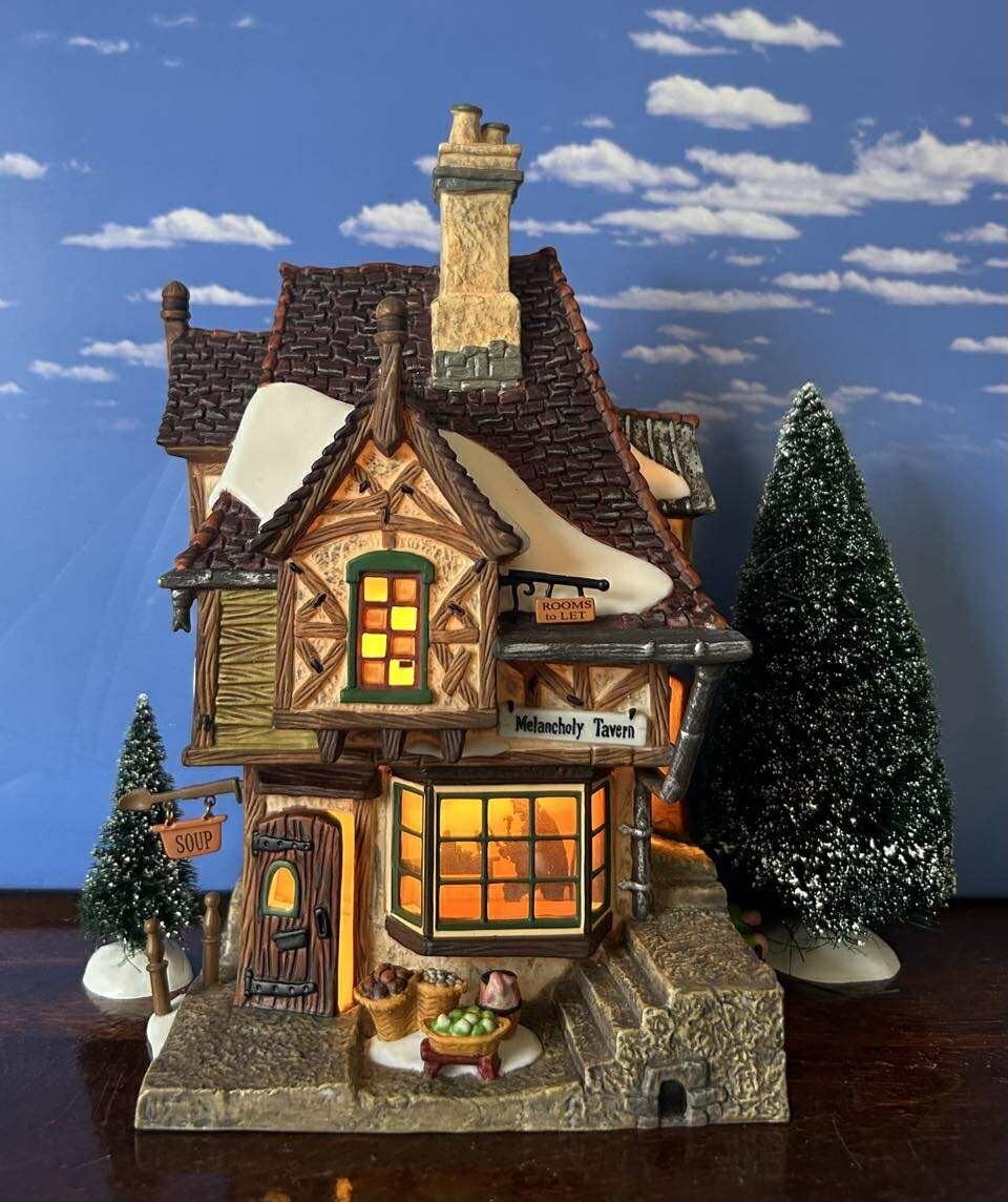 DEPT 56 Dickens MELANCHOLY TAVERN  A Christmas Carol, Recent version, Rare, 3D