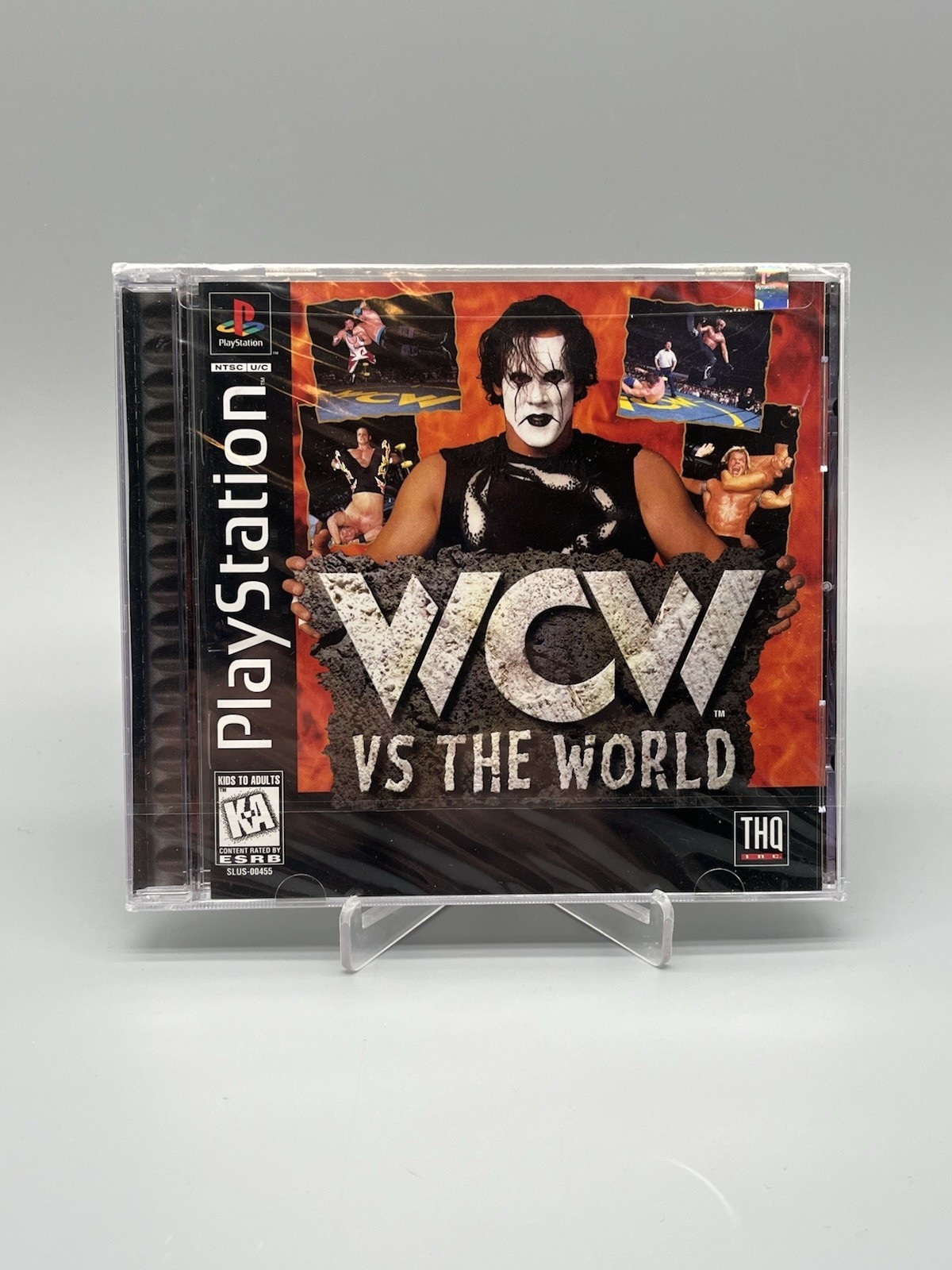 WCW vs. The World Black-Label PlayStation 1, PS1 1997 NEW Sealed Vintage Sting