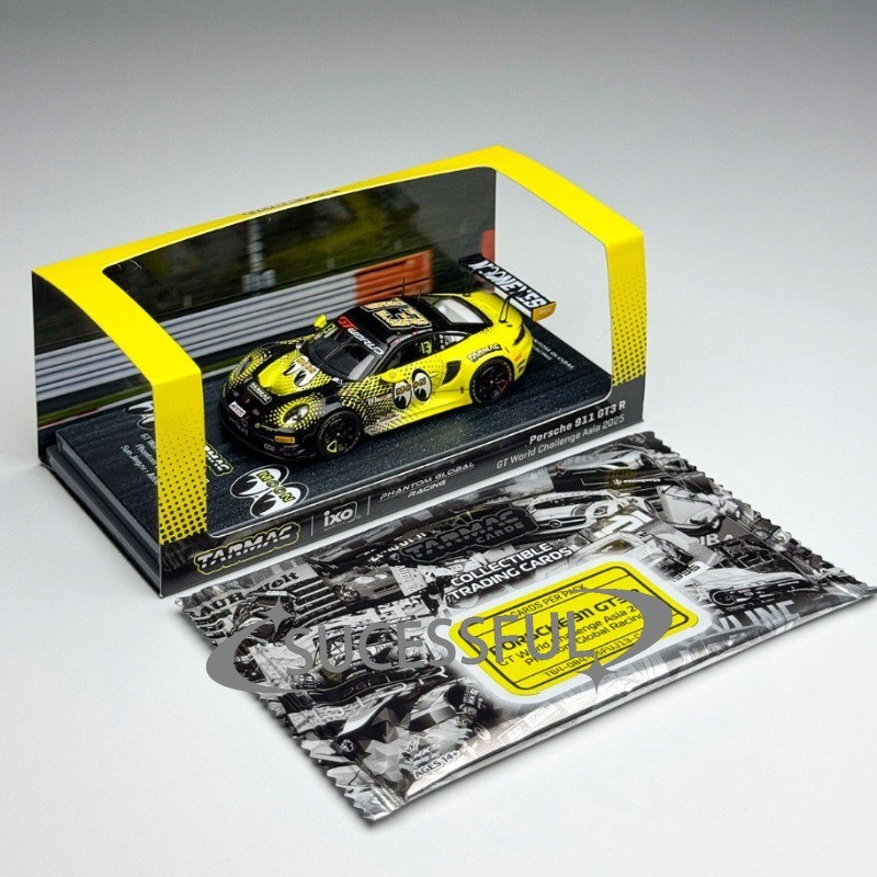 Tarmac Works TW 1/64 Porsche 911 GT3 R Yellow Diecast Alloy Car Model