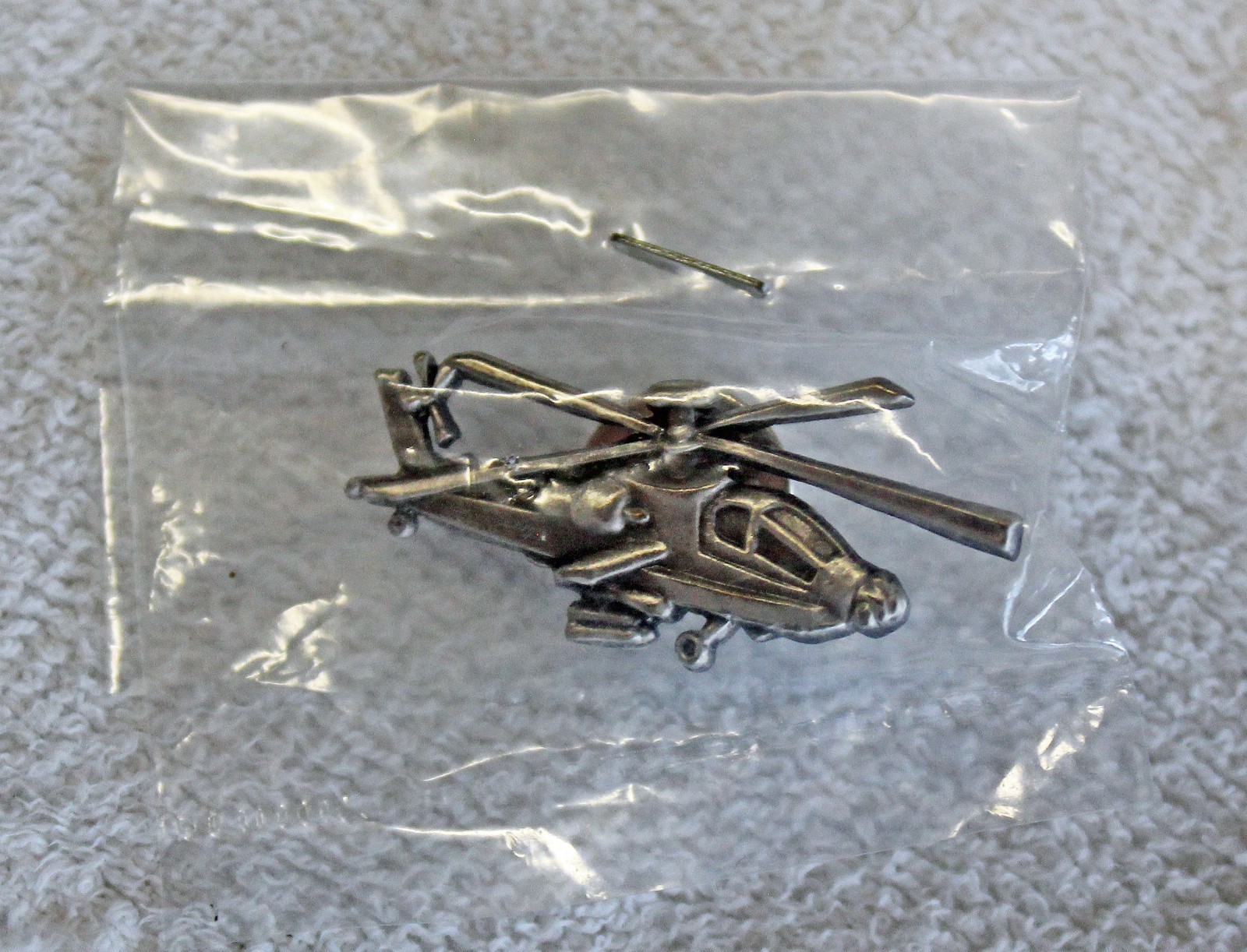 Boeing Apache Longbow 2 Pin Set Silver Tone and Gold Tone