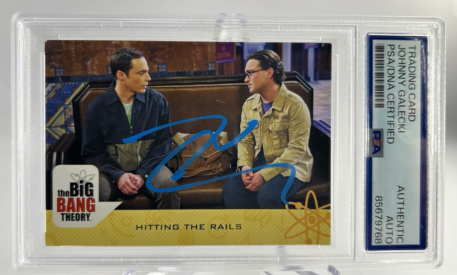 JOHNNY GALECKI SIGNED AUTO RC 2012 CRYPTOZOIC THE BIG BANG THEORY PSA SLABBED
