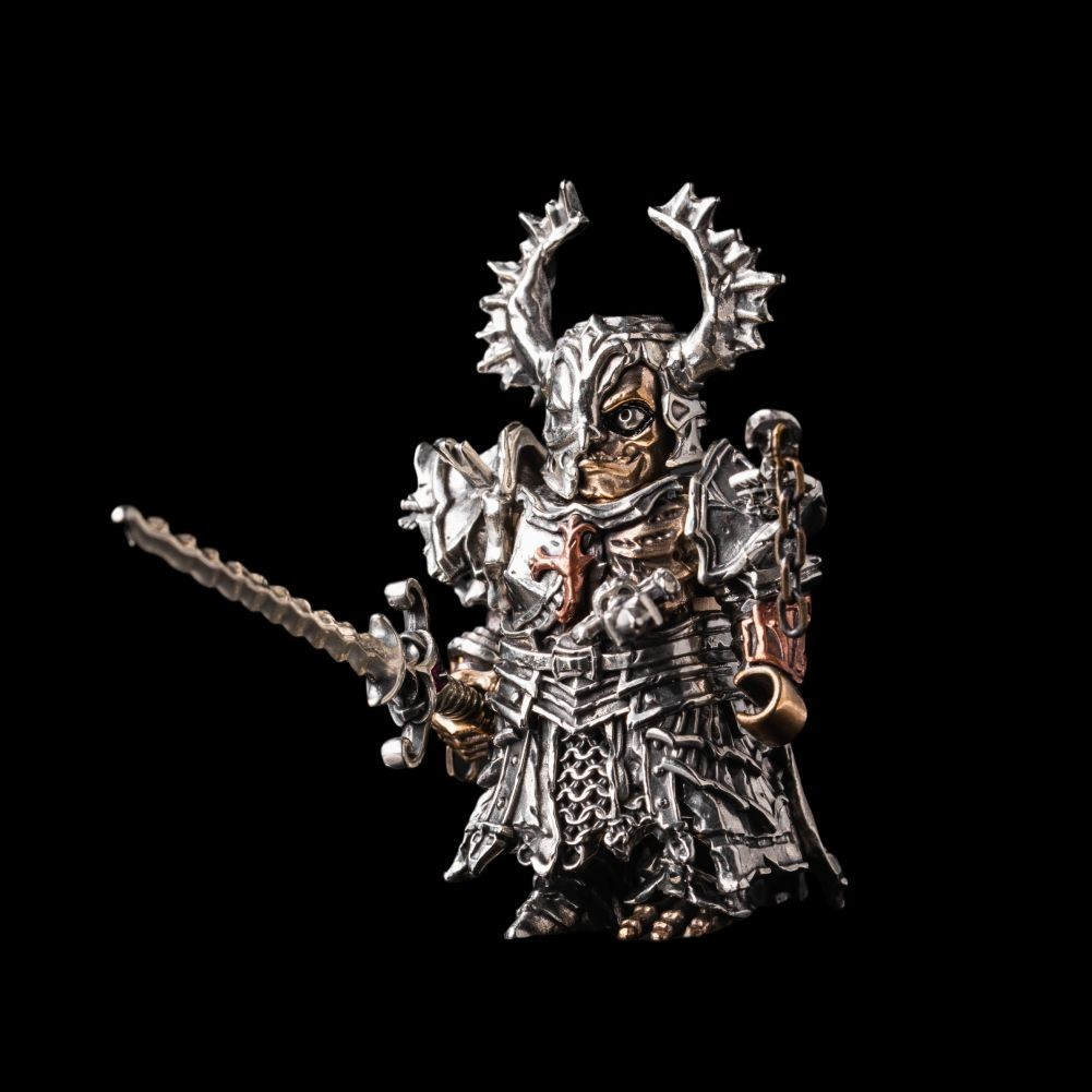 Skeleton Knight Figurine Medieval Warrior Statue Dark Fantasy Gothic Decor