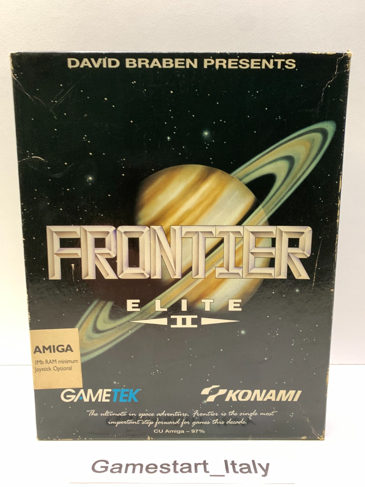 FRONTIER ELITE II 2 - AMIGA - BIG BOX VINTAGE 1993 USED TESTED WORKING
