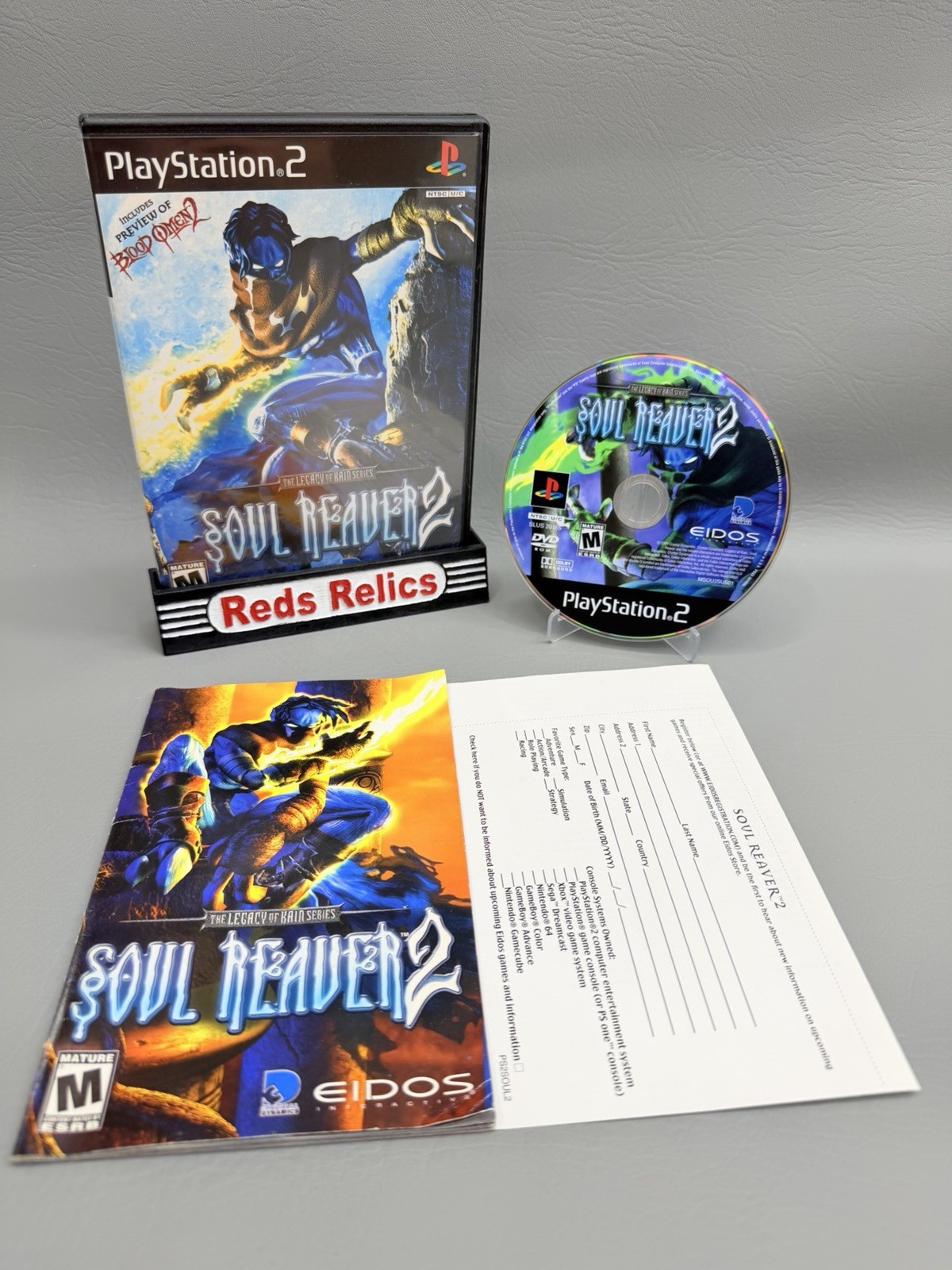 Soul Reaver 2 (Sony PlayStation 2 PS2) CIB - Very Good Condition