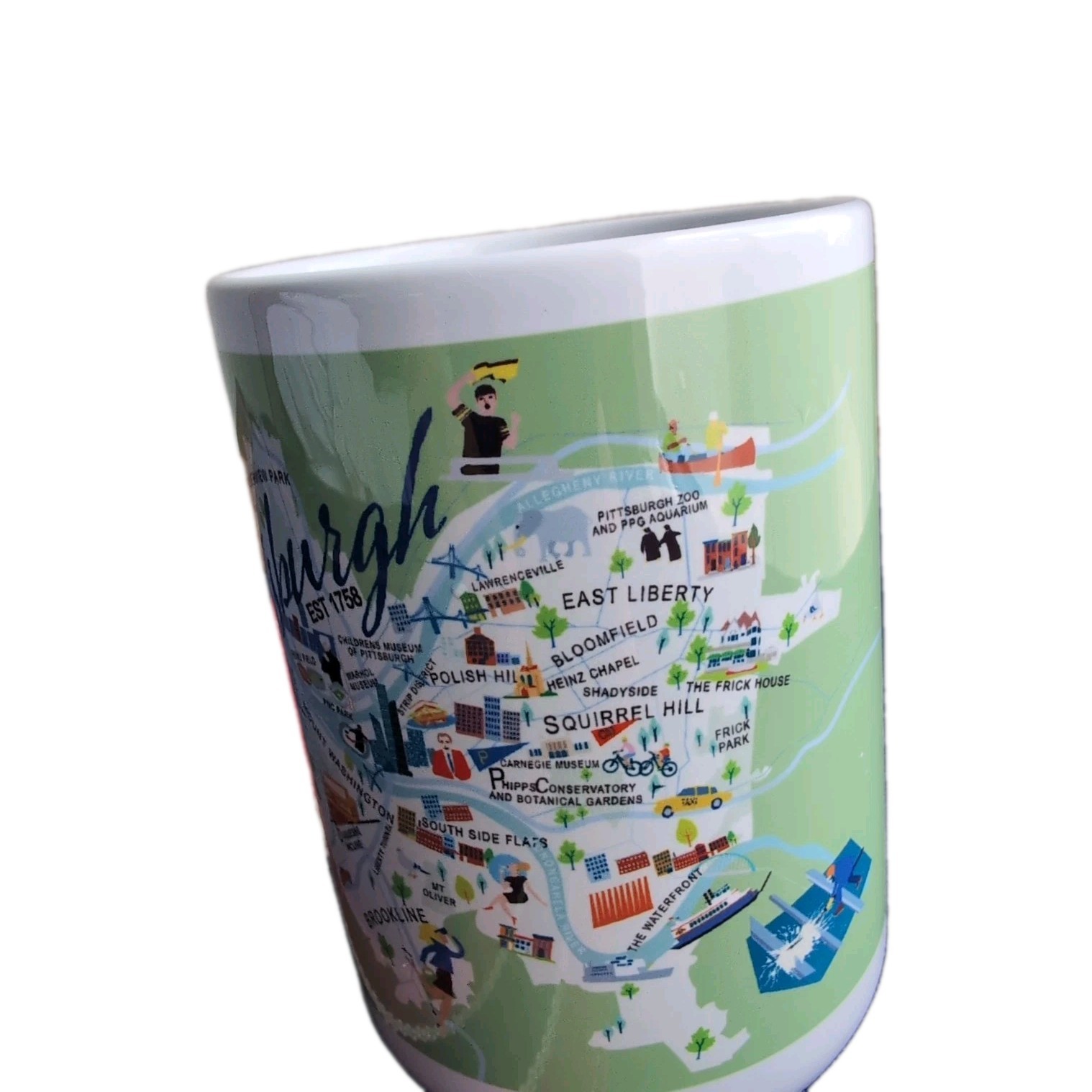 Vintage Pittsburgh Map Coffee Mug