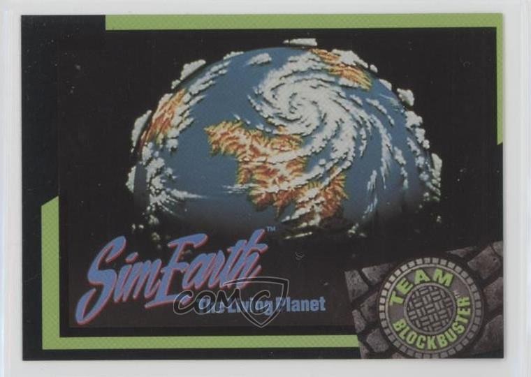 1993 Team Blockbuster Video Games SimEarth: The Living Planet #30 d8k
