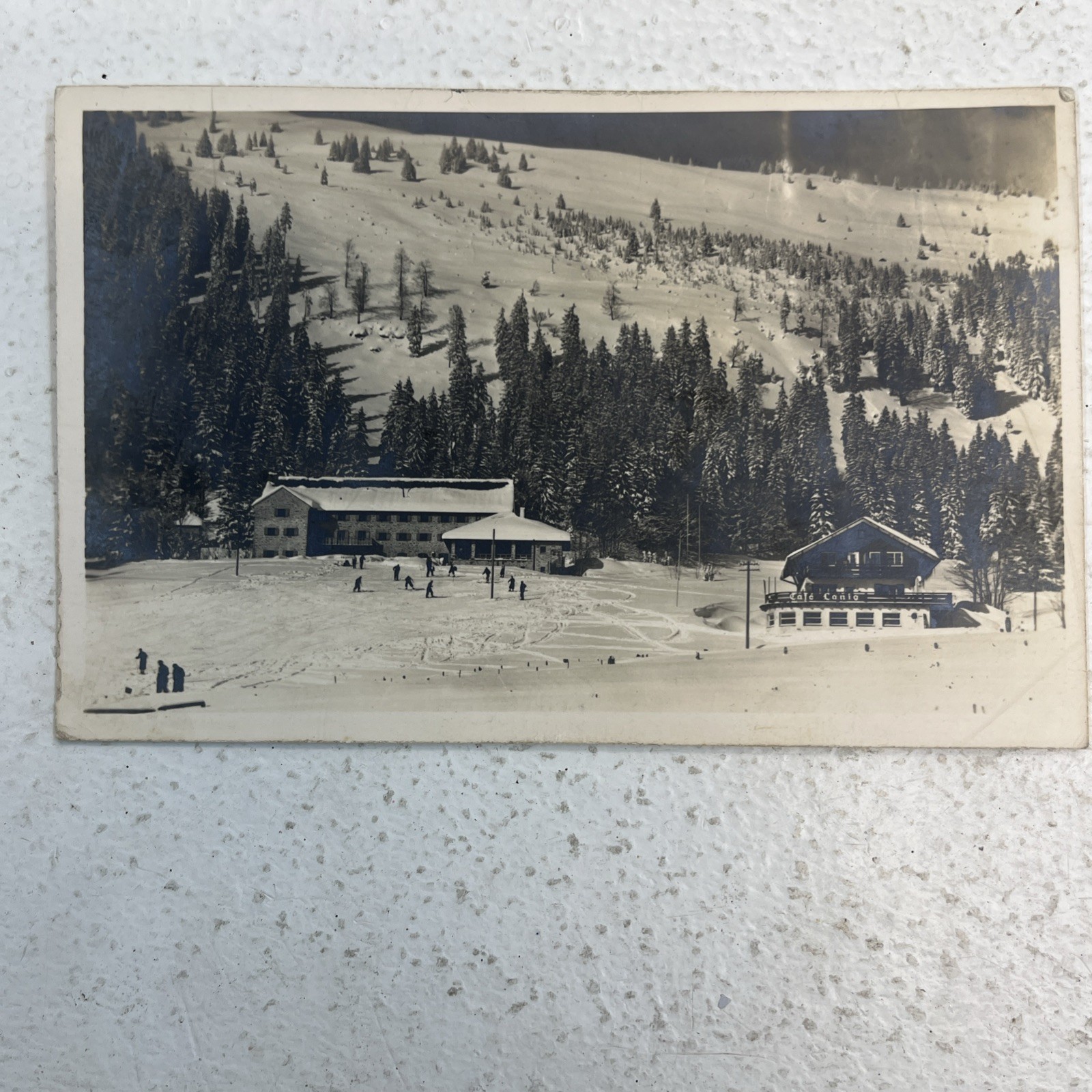 Restaurant And Ski Lift Postcard