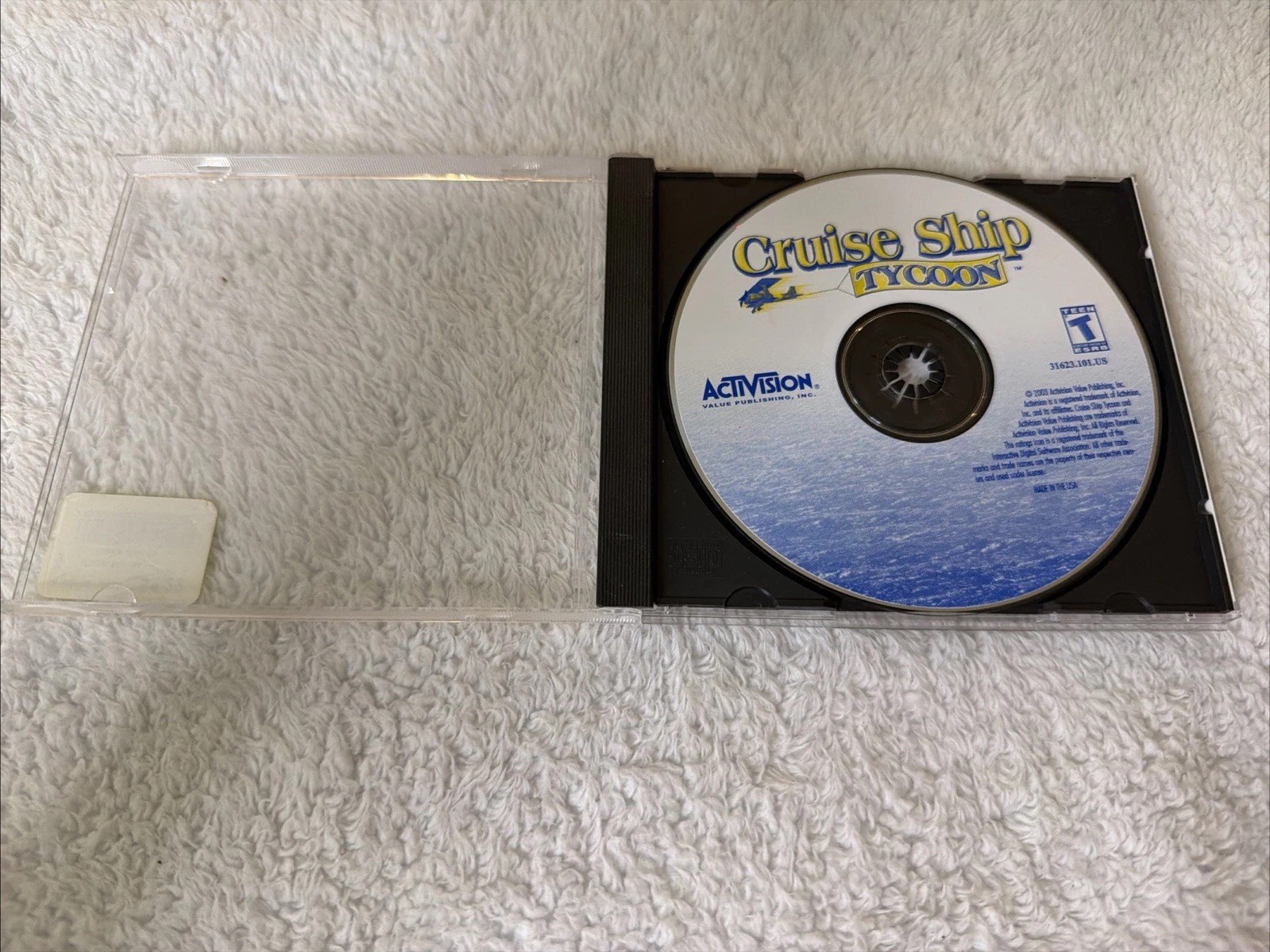 Cruise Ship Tycoon PC CD ROM 2003 VTG Game Activision No Front Cover Teen