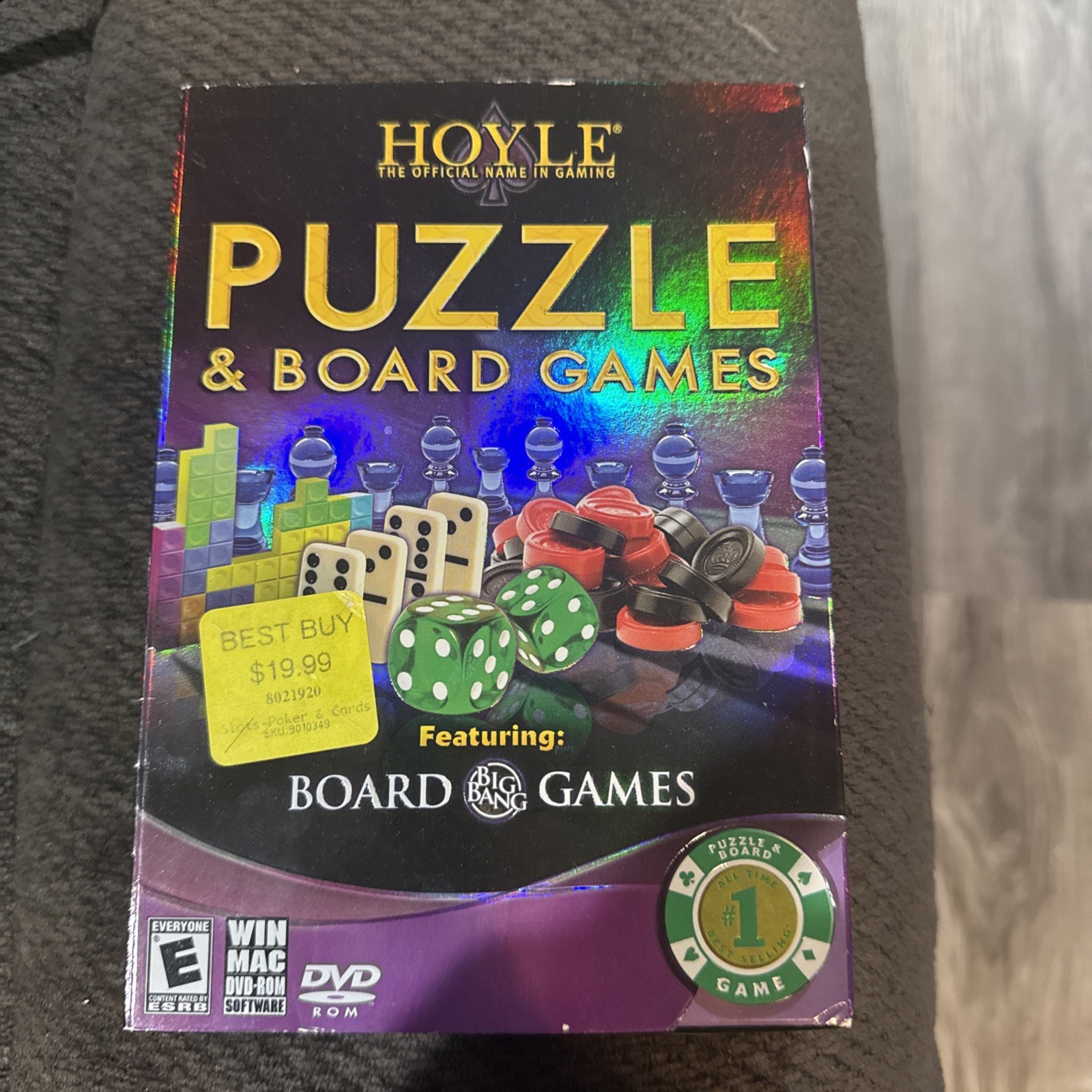 2009 Hoyle: Puzzle & Board Games DVD-Rom Win Mac 60 Games Sealed NIB