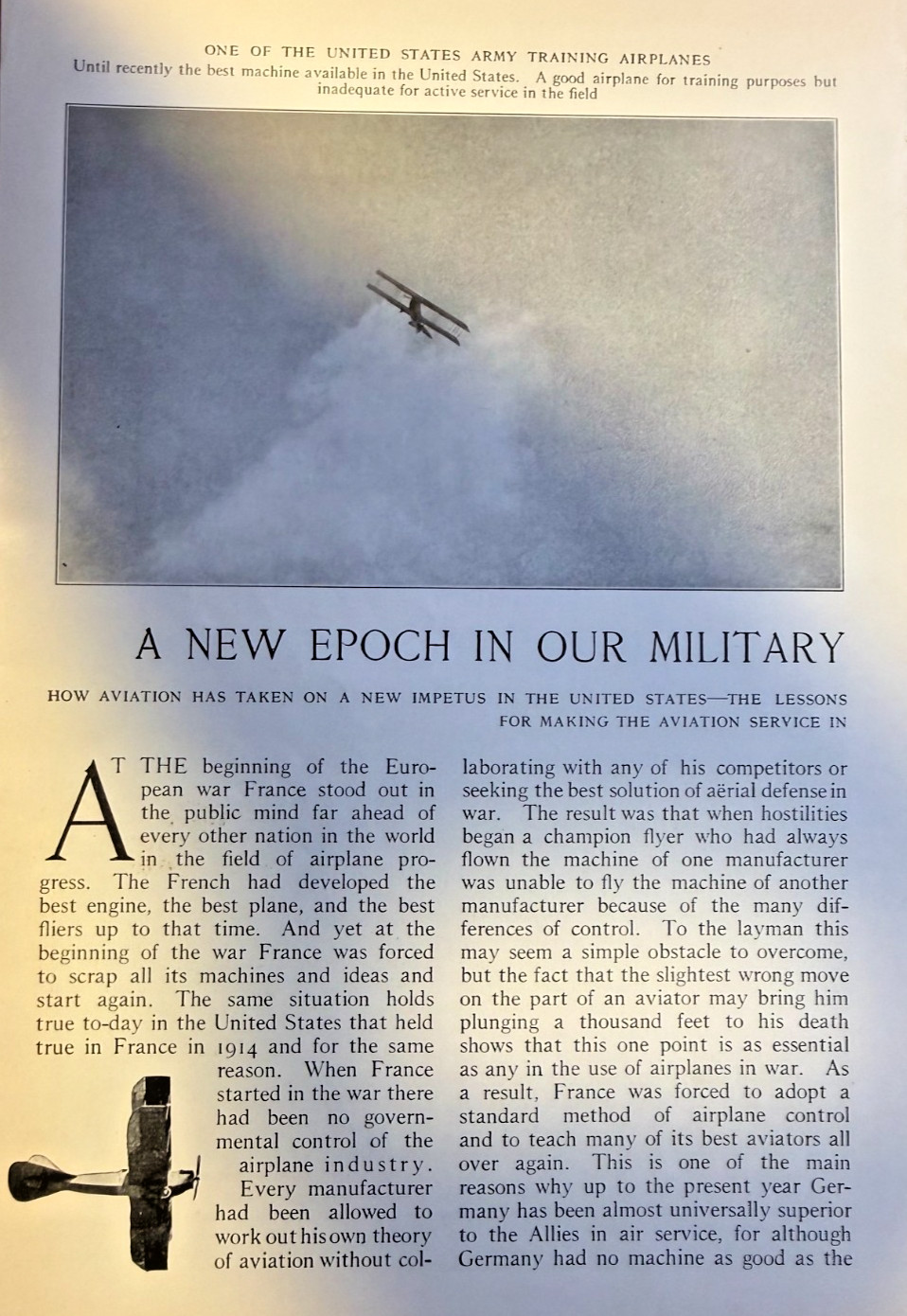 1916 Airplanes in World War I United States Army illustrated