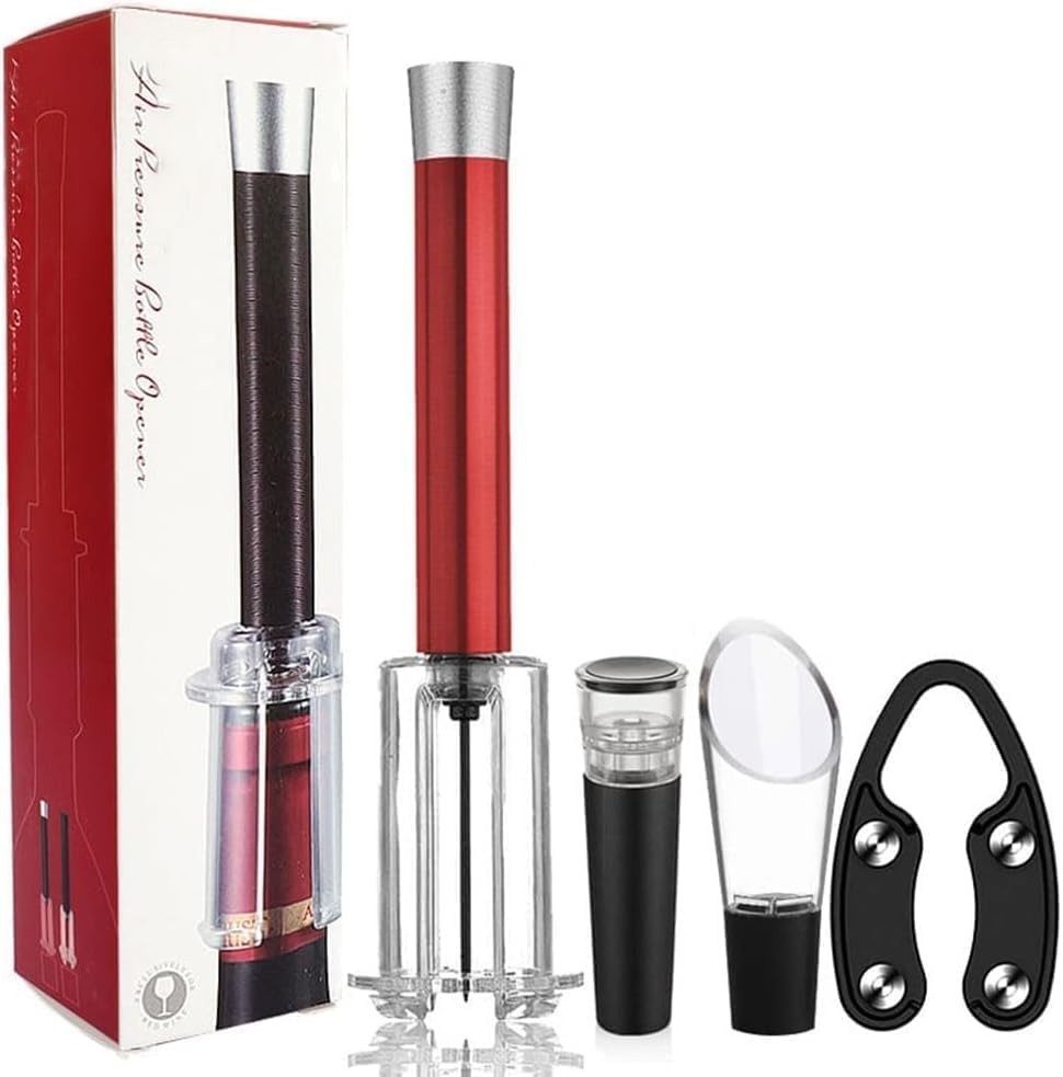 Wino on the go Wine Opening Set,Air Pressure Pump Wine Bottle Opener,Easy Cor...