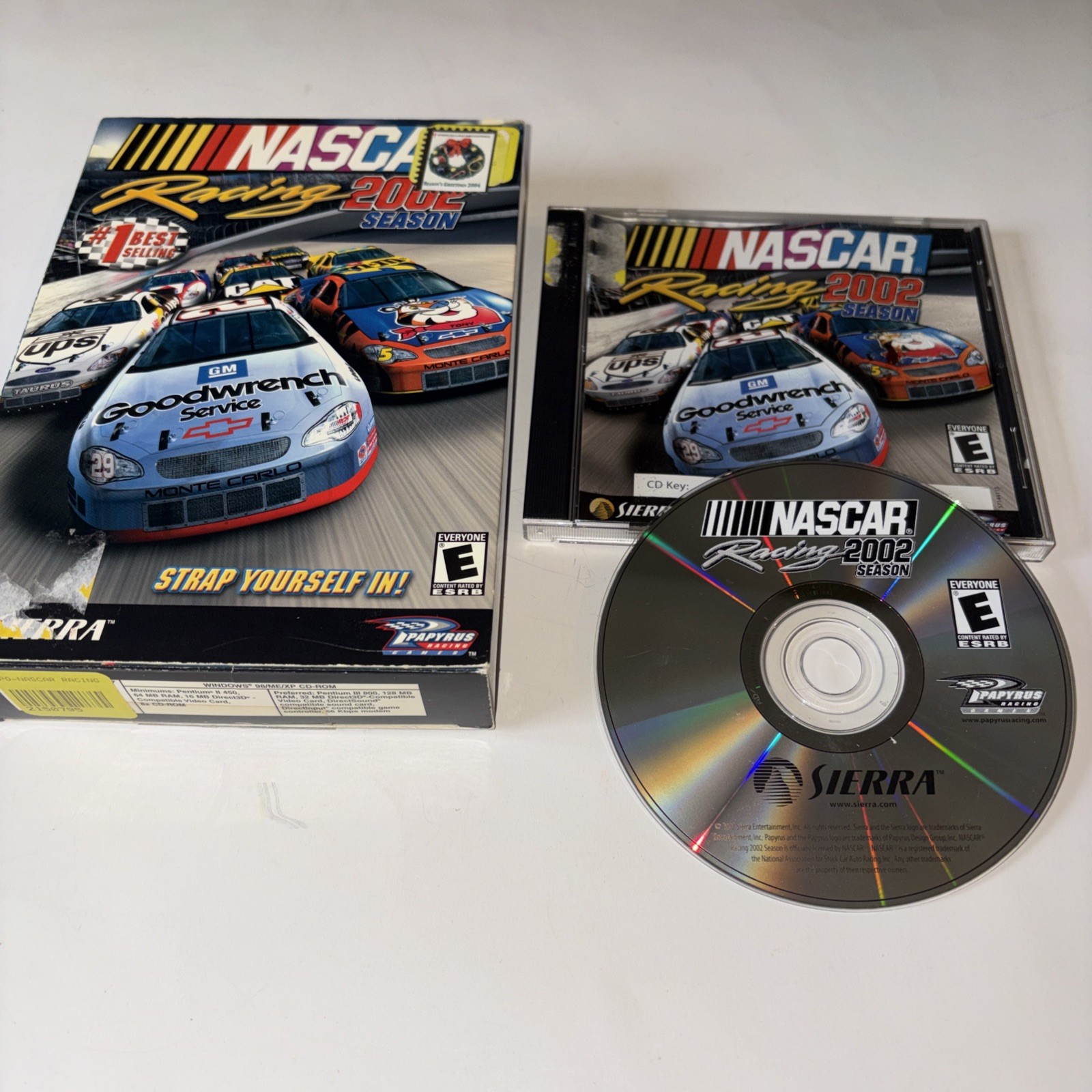 Nascar Racing 2002 Season PC CD-ROM  Authentic With Box & Case  CD Key Sierra