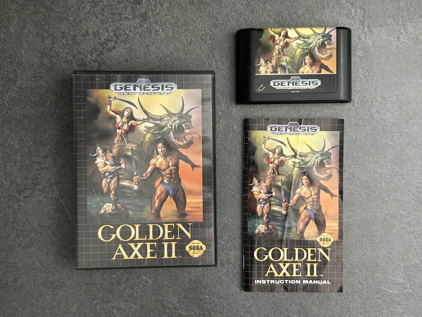 Golden Axe II (Sega Genesis, 1991) CIB