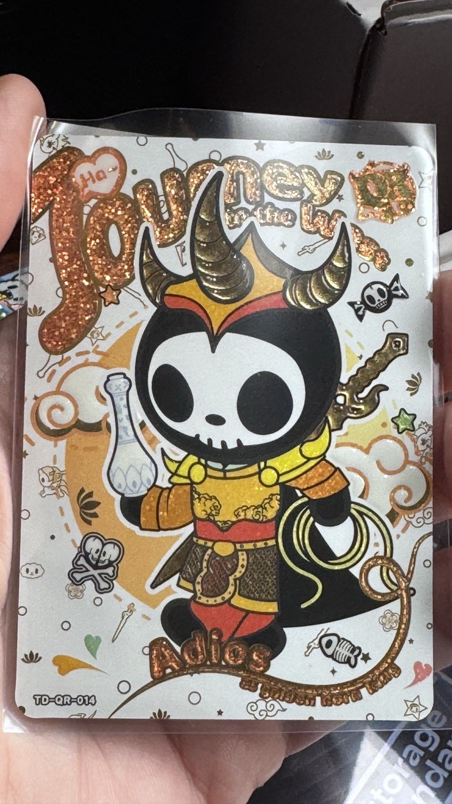 Tokidoki Wonder Voyage Series 2 Adios TD-QR-014 QR Rare Kayou Card 💀 🔥💎💎