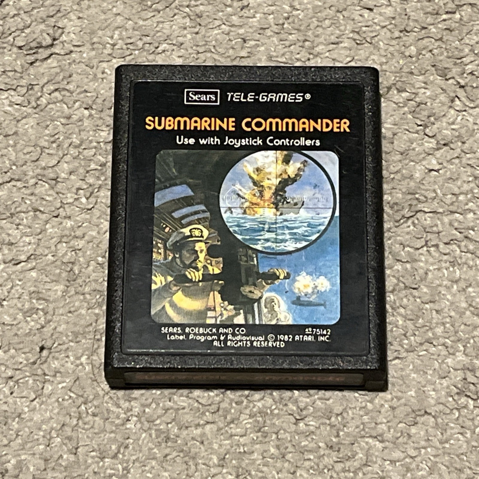 Atari 2600 Sears Roebuck And Co Tele-Games Submarine Commander Vintage 1982 Rare