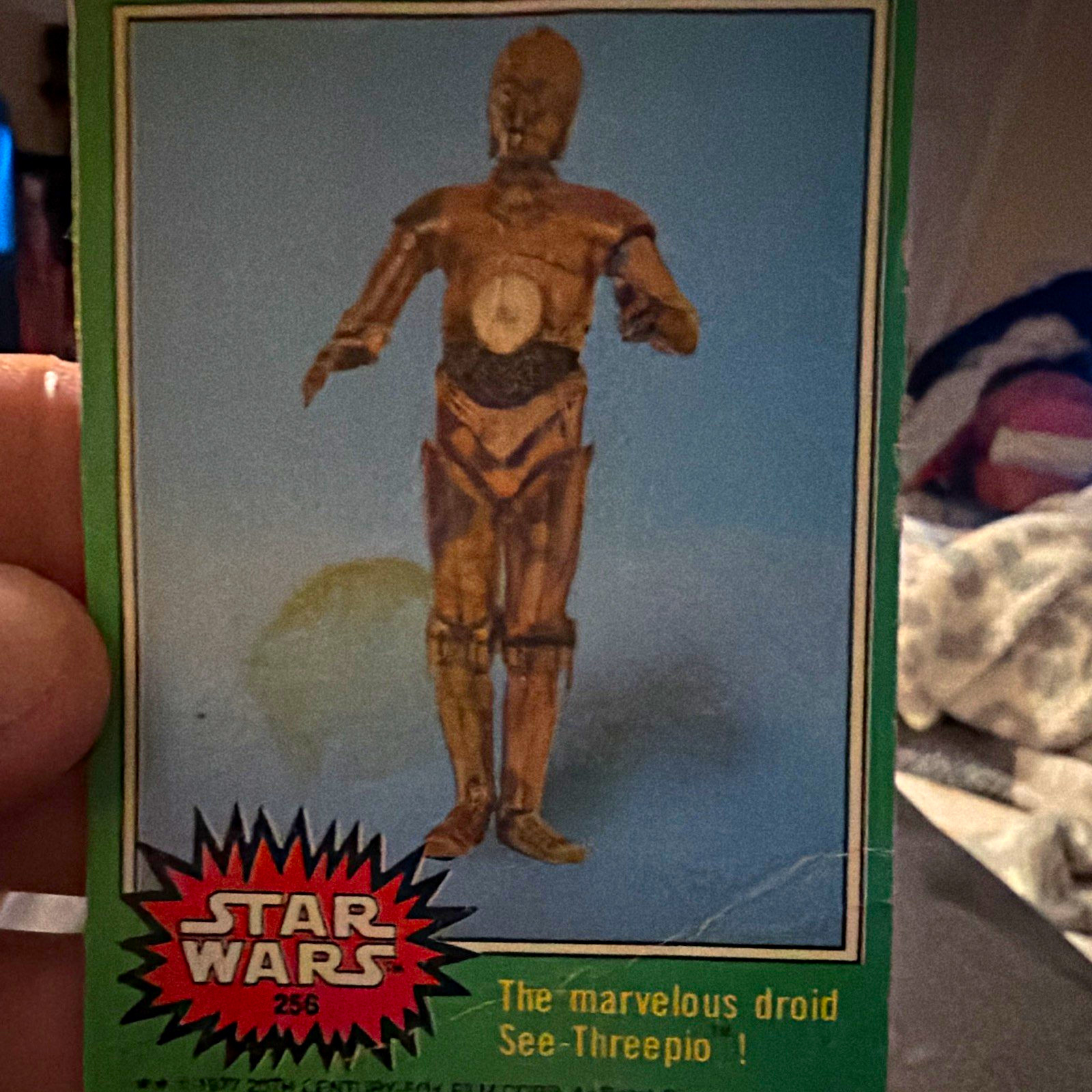 Topps 1977 Star Wars Series 1 Base Set #256 C-3PO \
